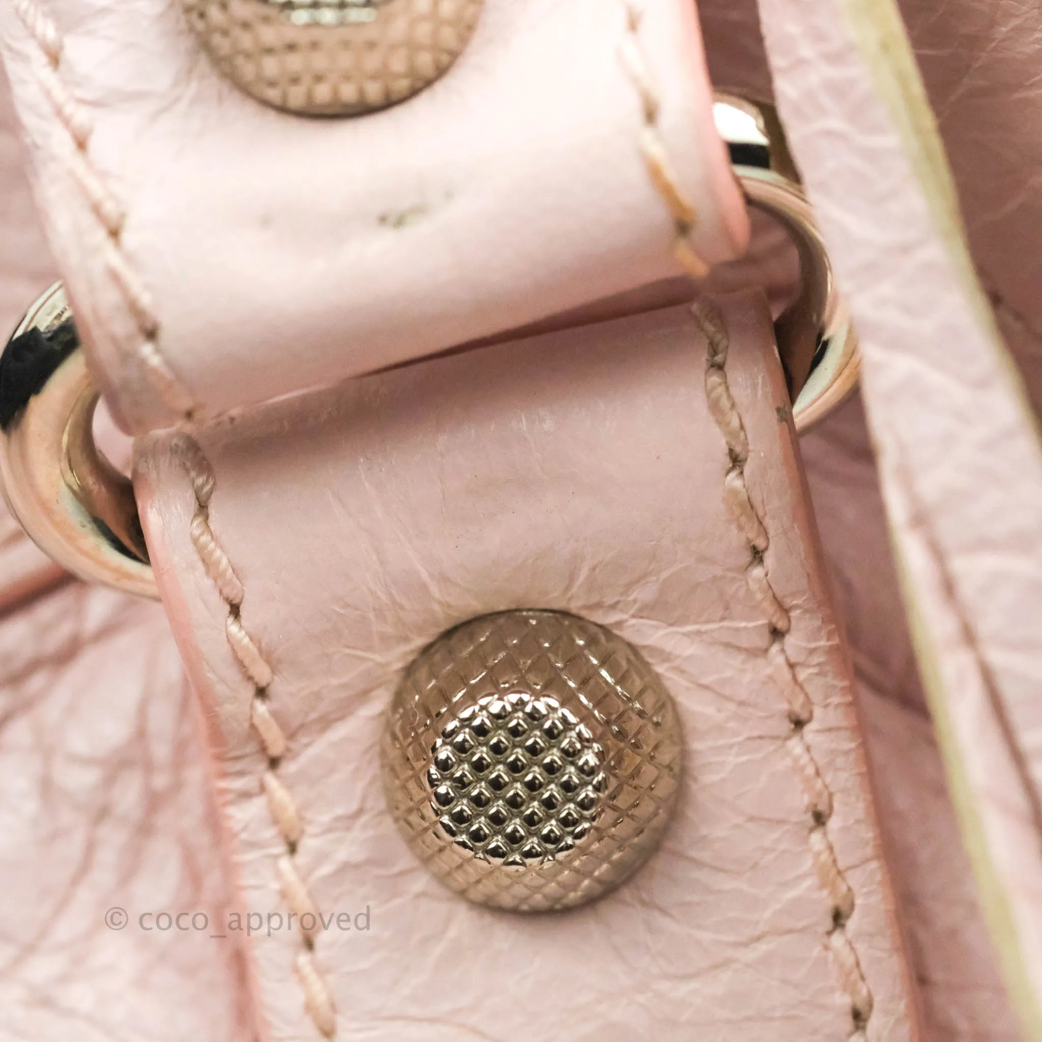 Balenciaga Velo Bag Pale Pink Silver Hardware