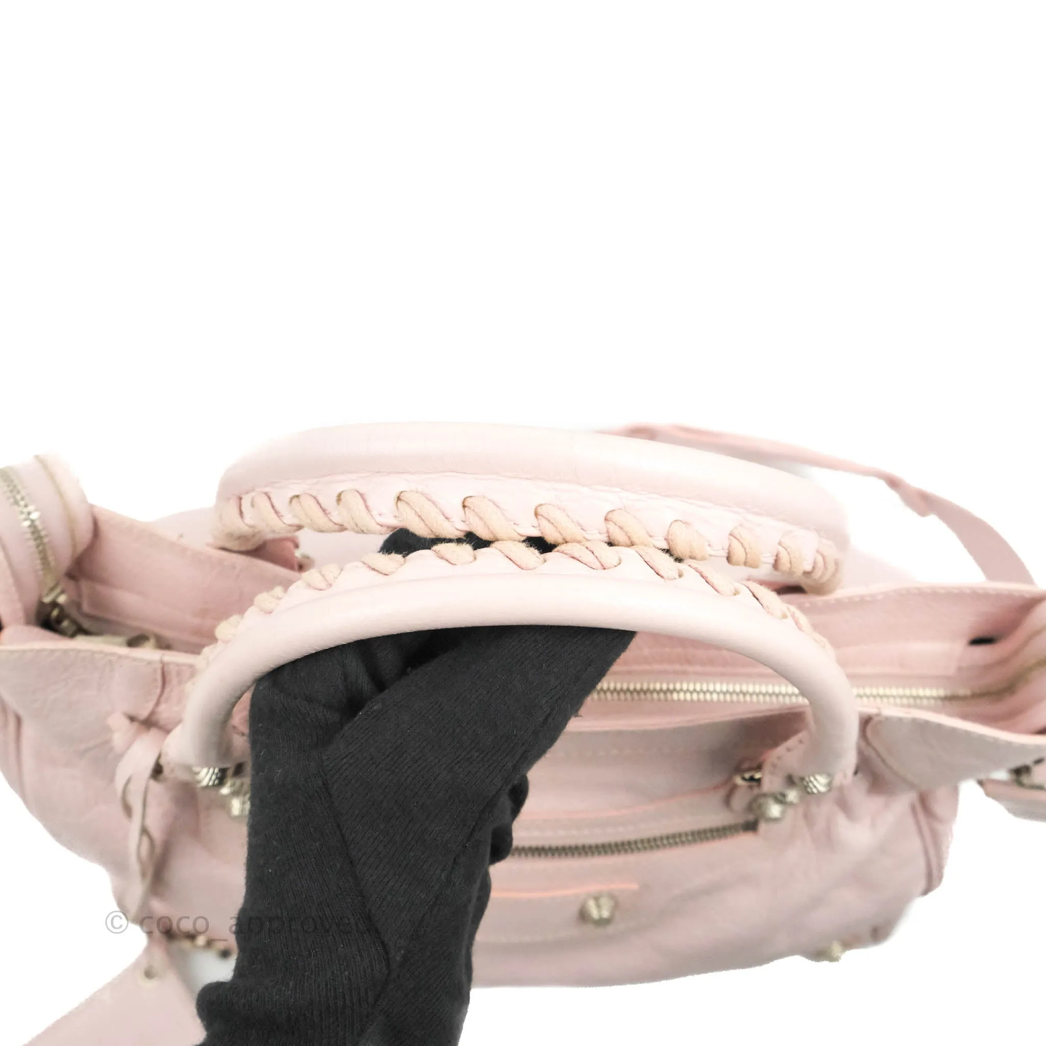 Balenciaga Velo Bag Pale Pink Silver Hardware