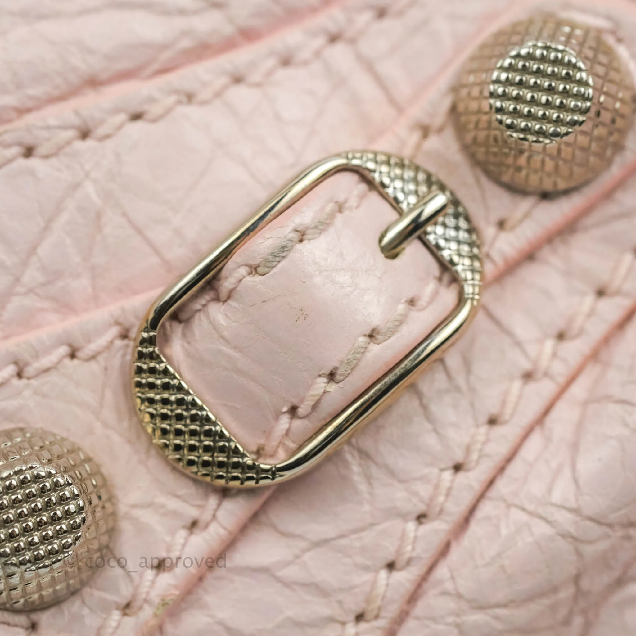 Balenciaga Velo Bag Pale Pink Silver Hardware