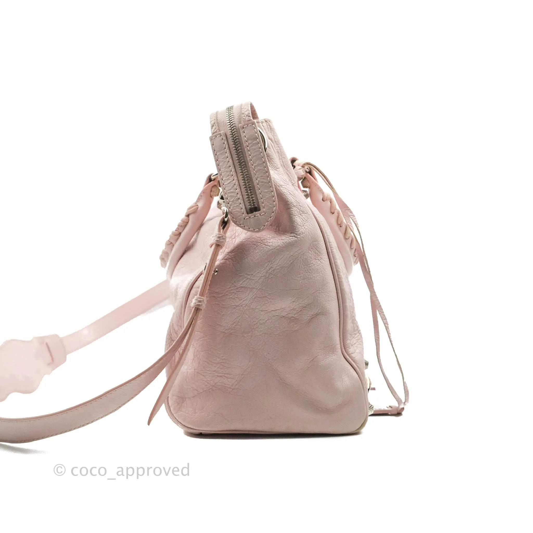 Balenciaga Velo Bag Pale Pink Silver Hardware