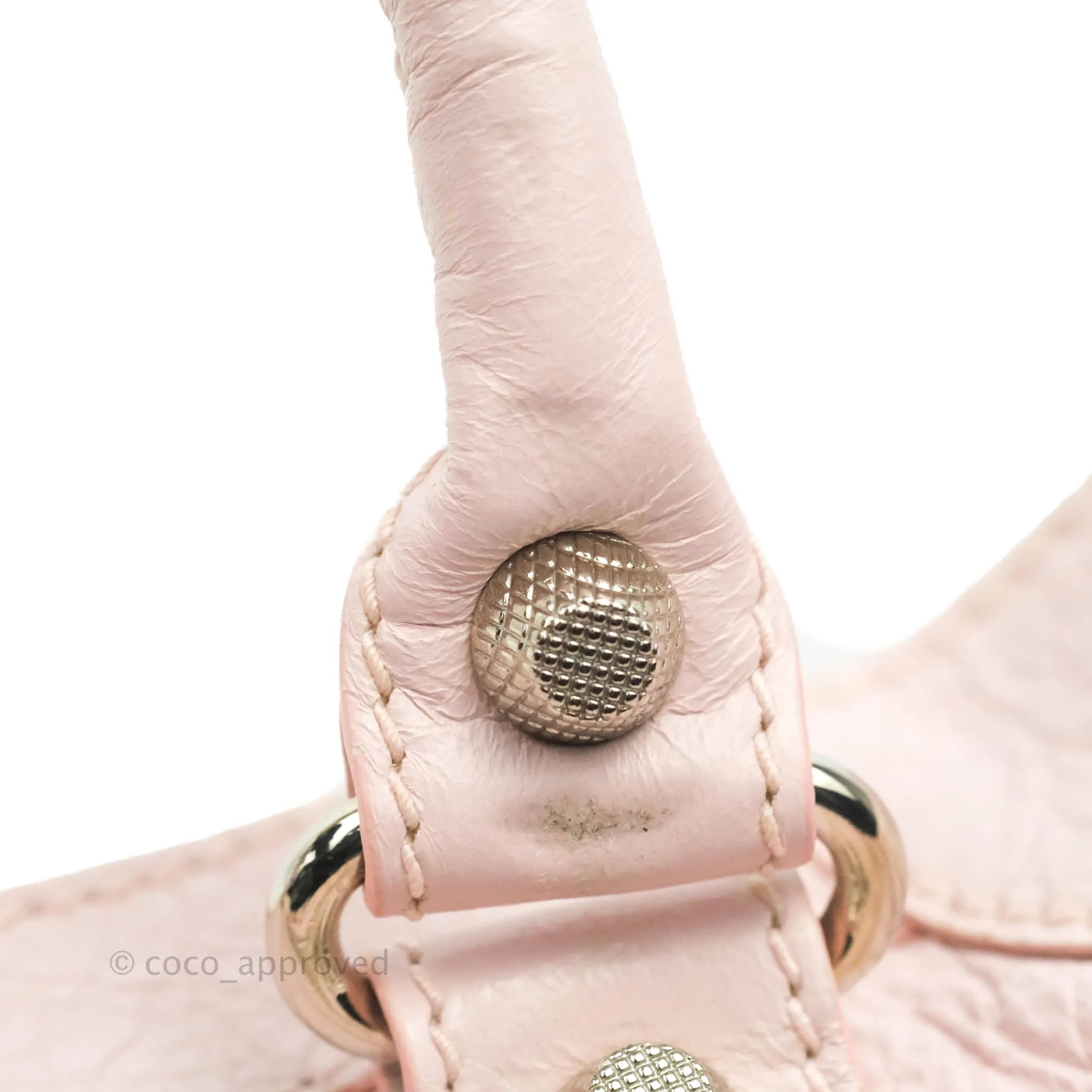 Balenciaga Velo Bag Pale Pink Silver Hardware