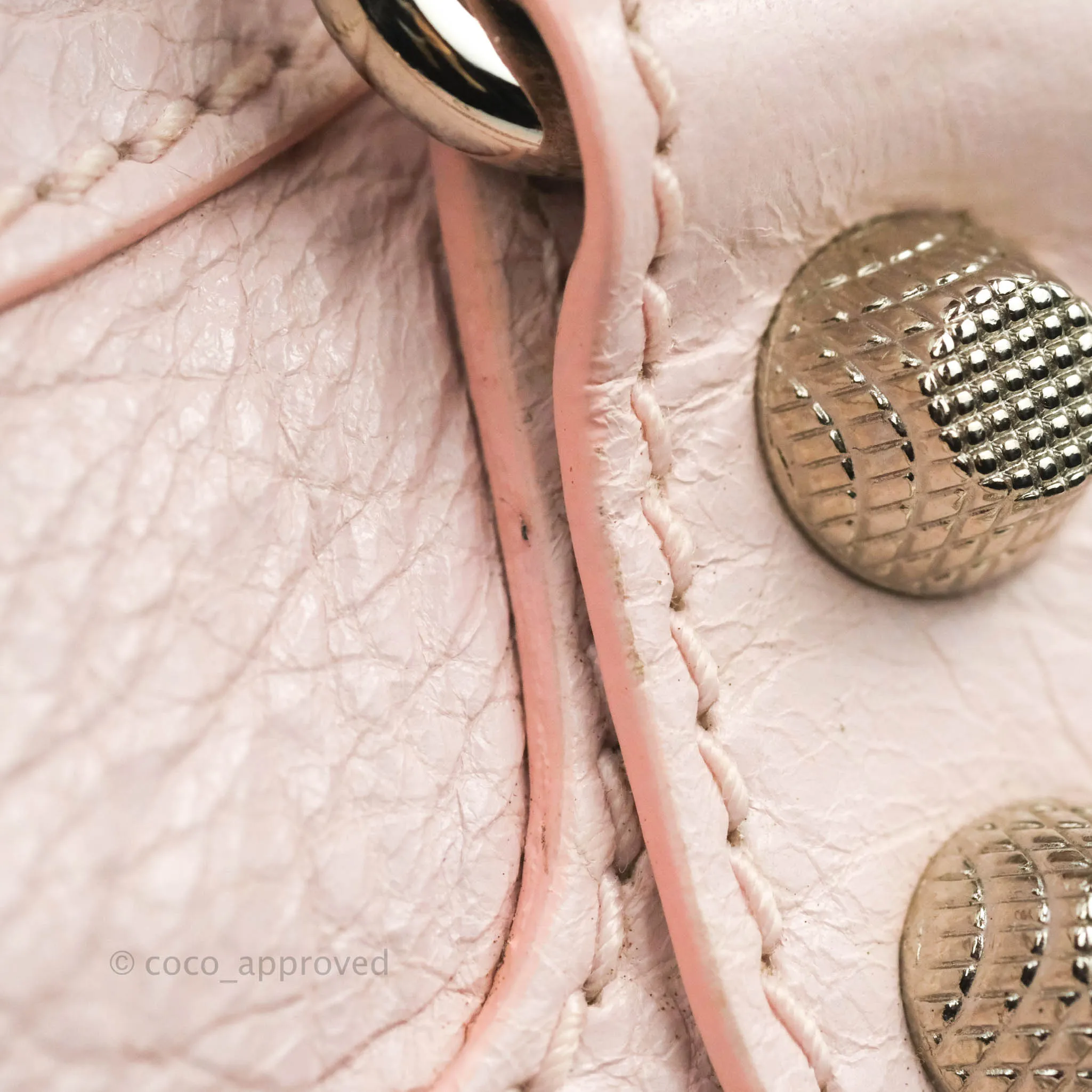 Balenciaga Velo Bag Pale Pink Silver Hardware