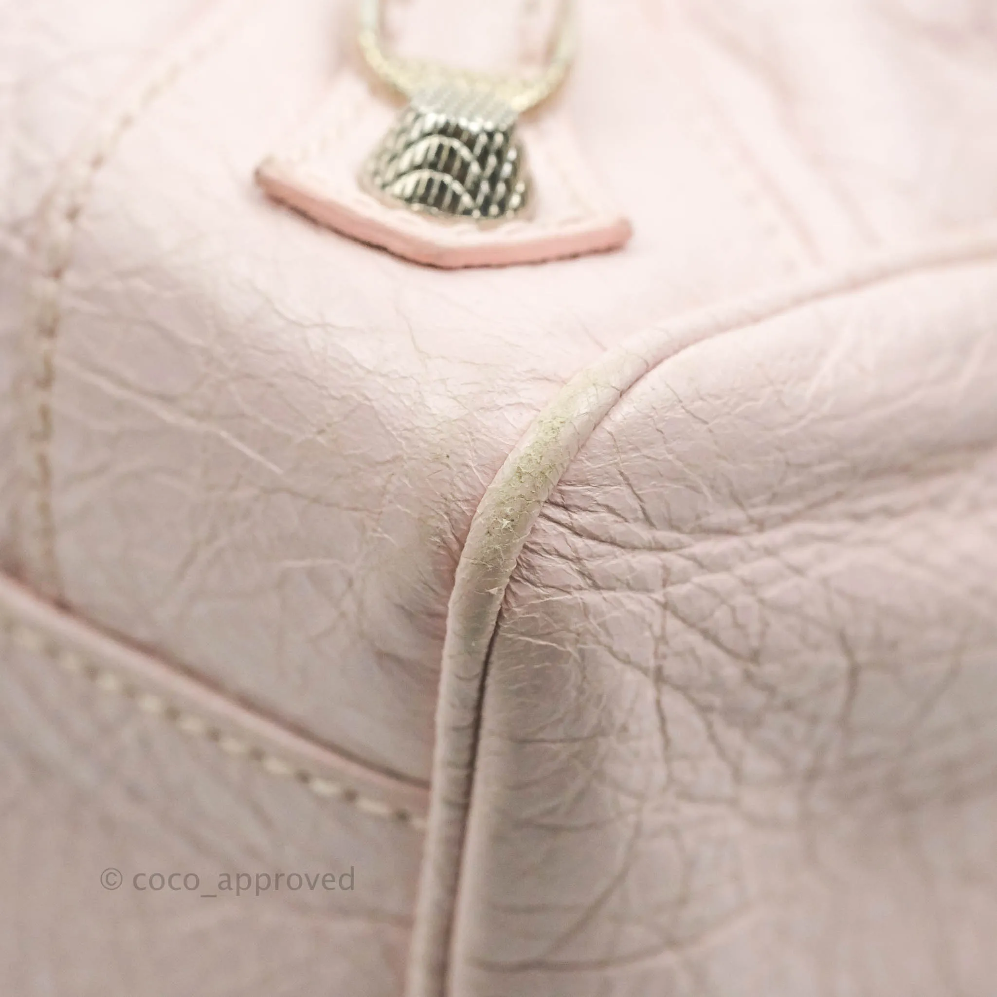 Balenciaga Velo Bag Pale Pink Silver Hardware