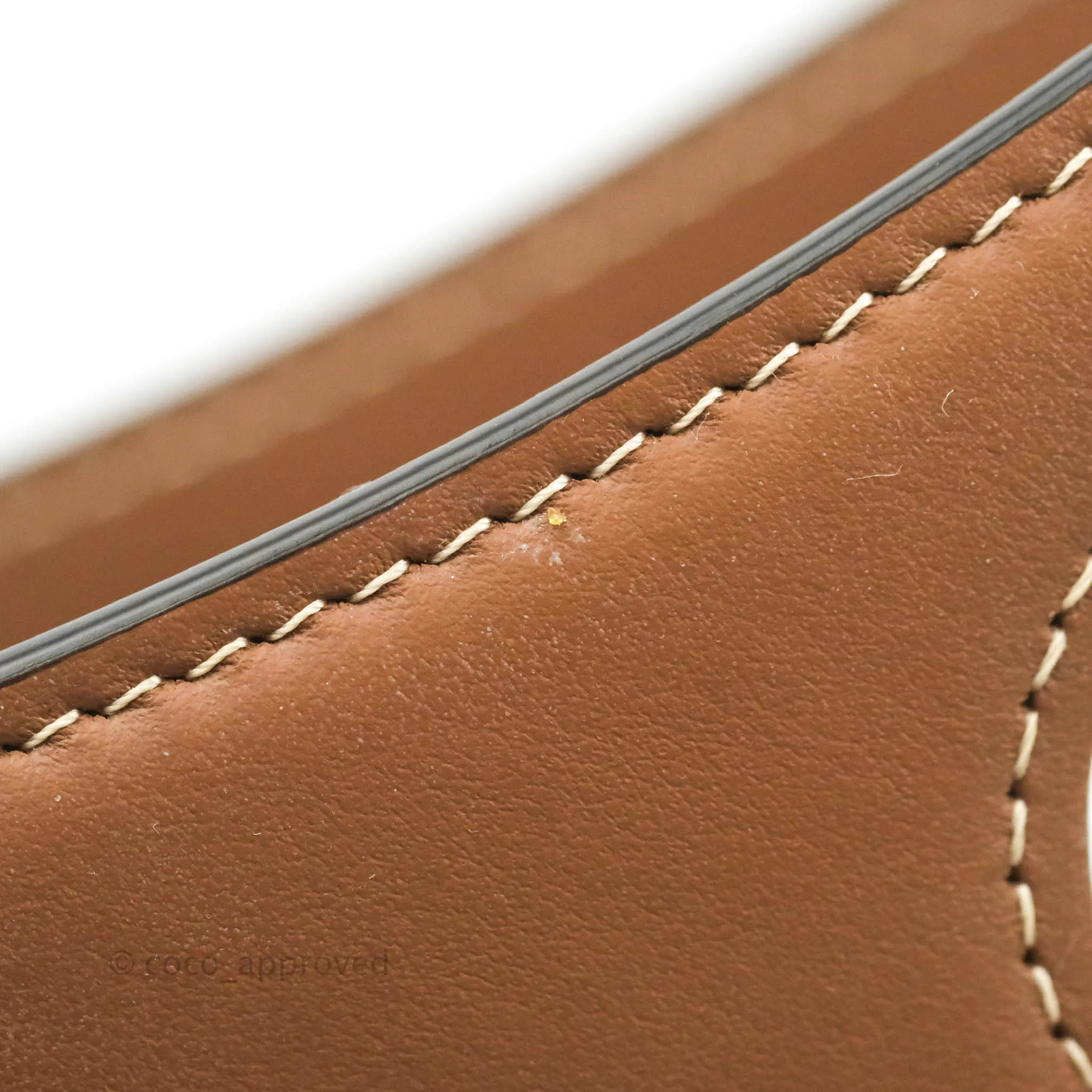 Burberry Smooth Calfskin Canvas Two Tone Mini Pocket Bag Beige Tan