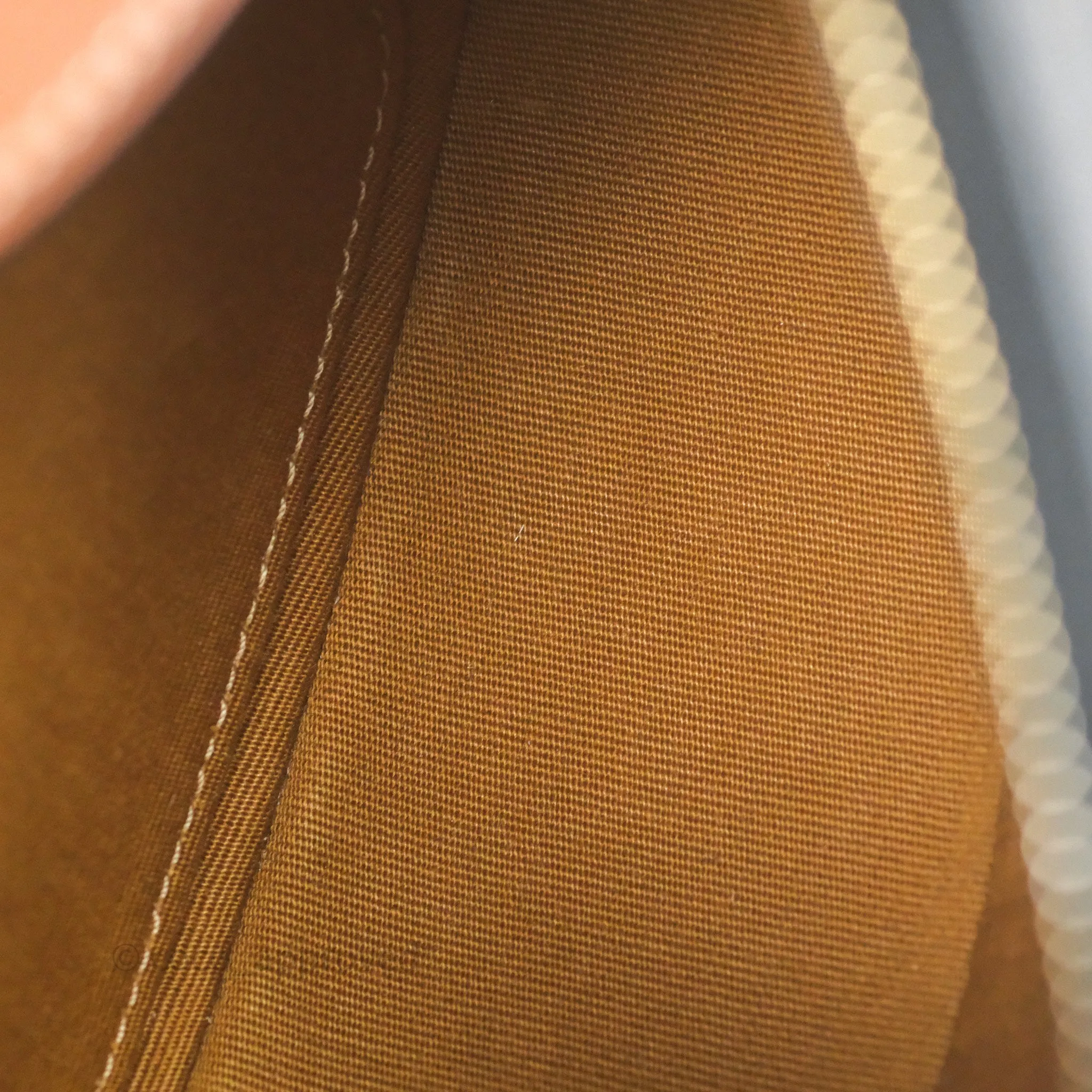 Celine Ava Bag In Triomphe Canvas Calfskin Tan