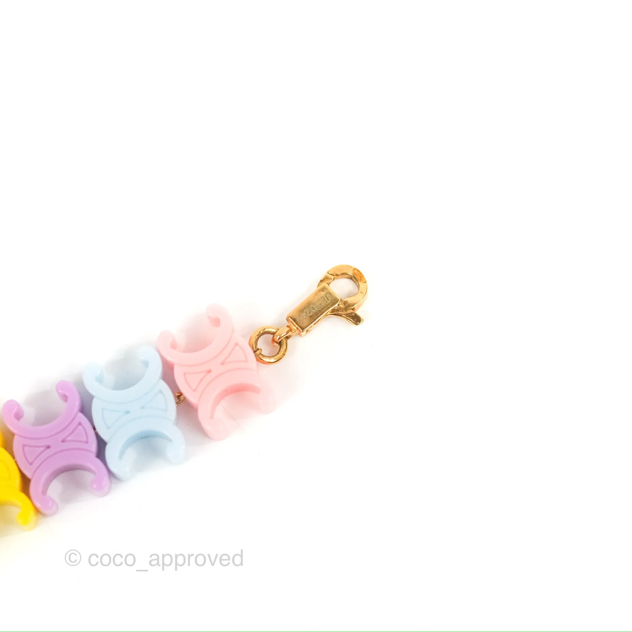 Celine Baby Bracelet in Brass with Gold Finish and Plexiglass
