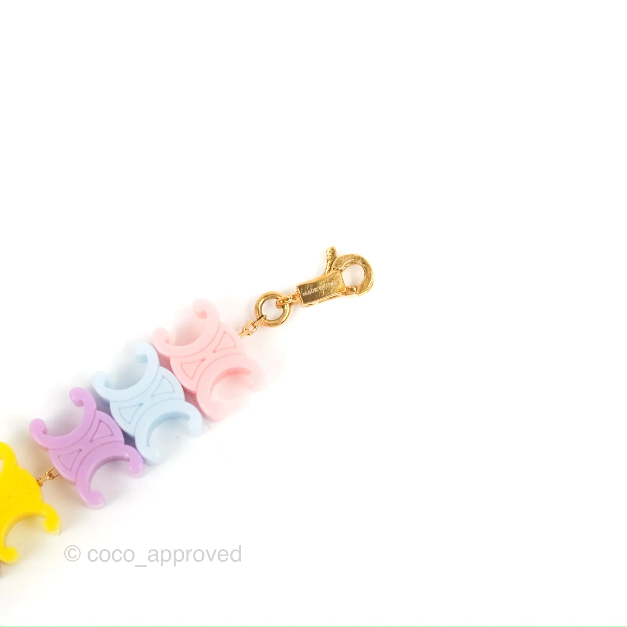Celine Baby Bracelet in Brass with Gold Finish and Plexiglass