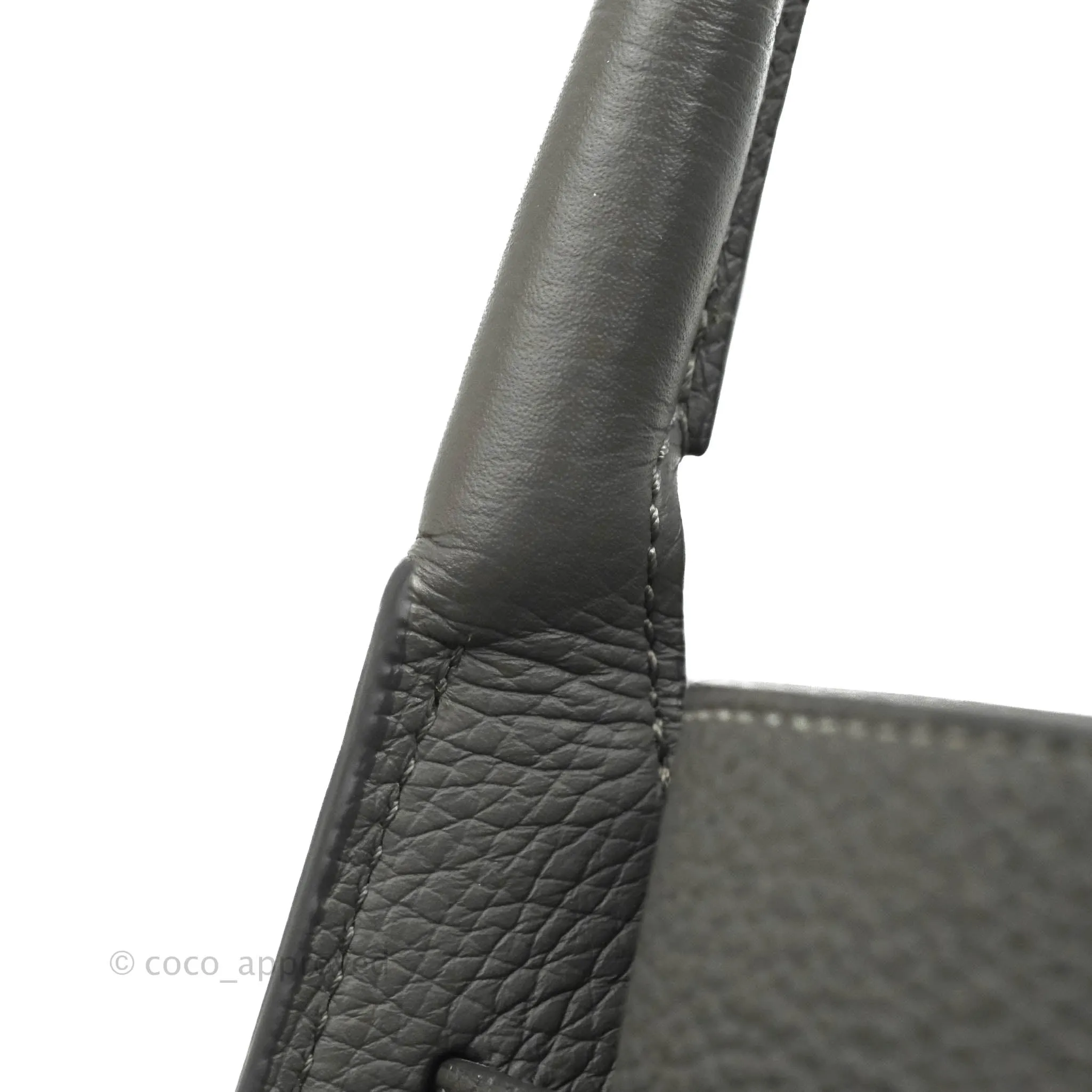Celine Big Bag Nano Bucket Grey Grained Calfskin