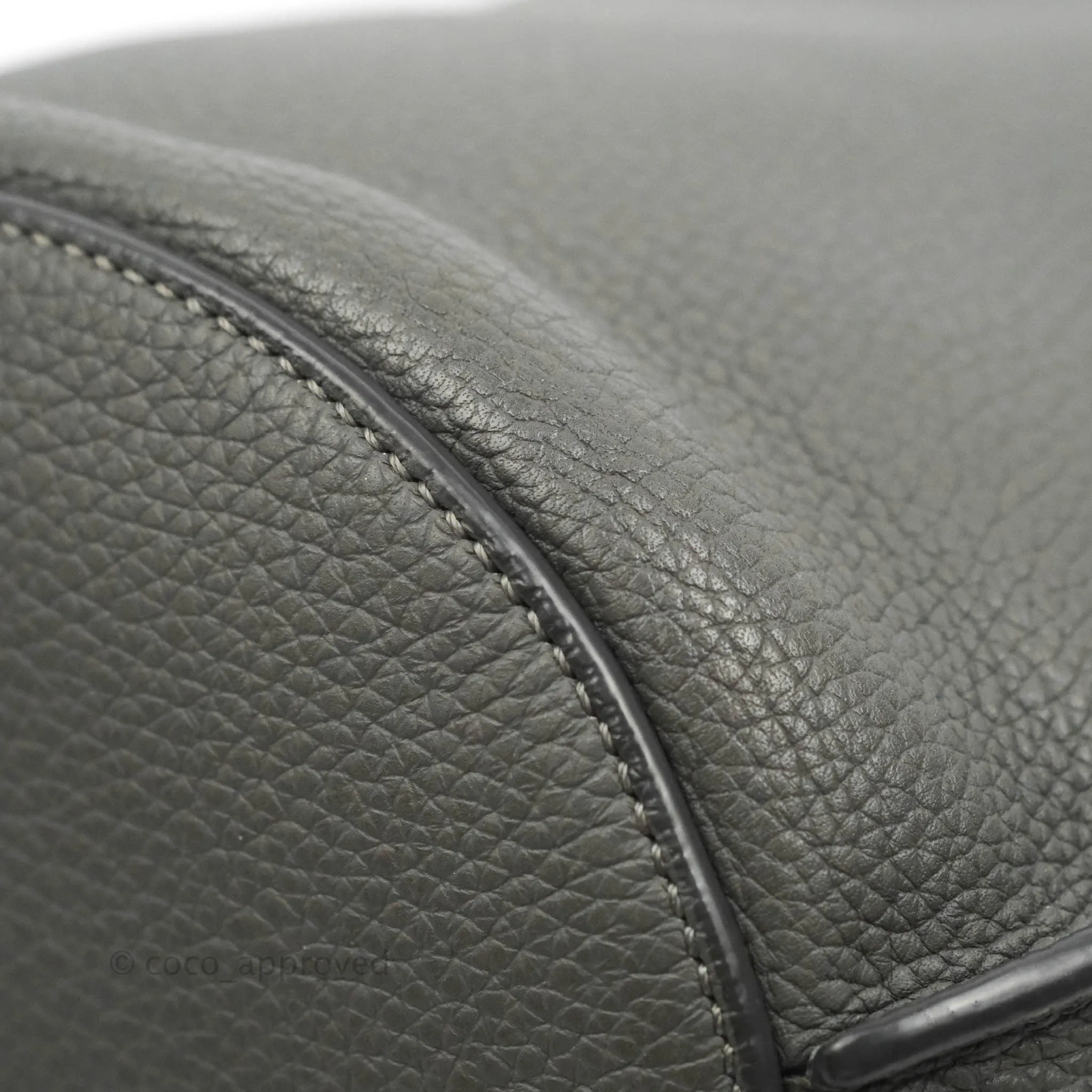 Celine Big Bag Nano Bucket Grey Grained Calfskin
