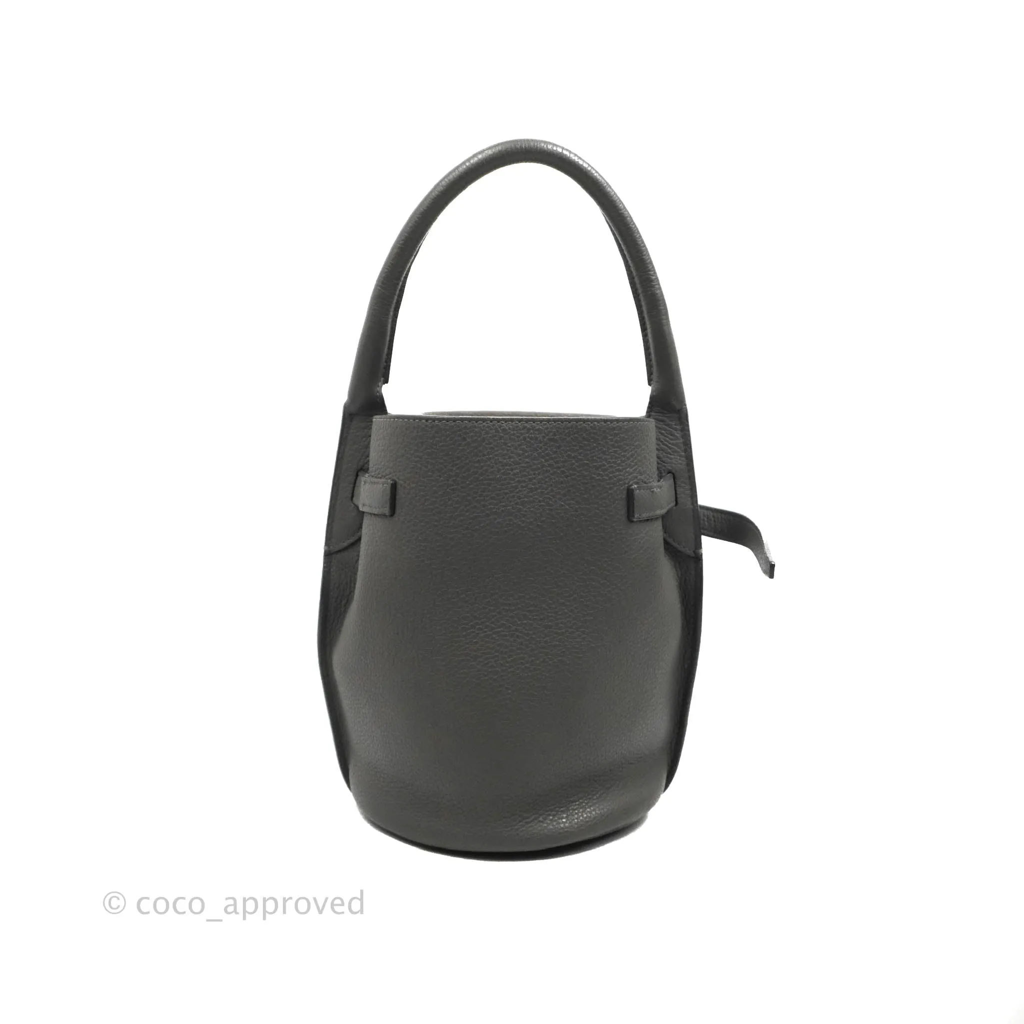 Celine Big Bag Nano Bucket Grey Grained Calfskin