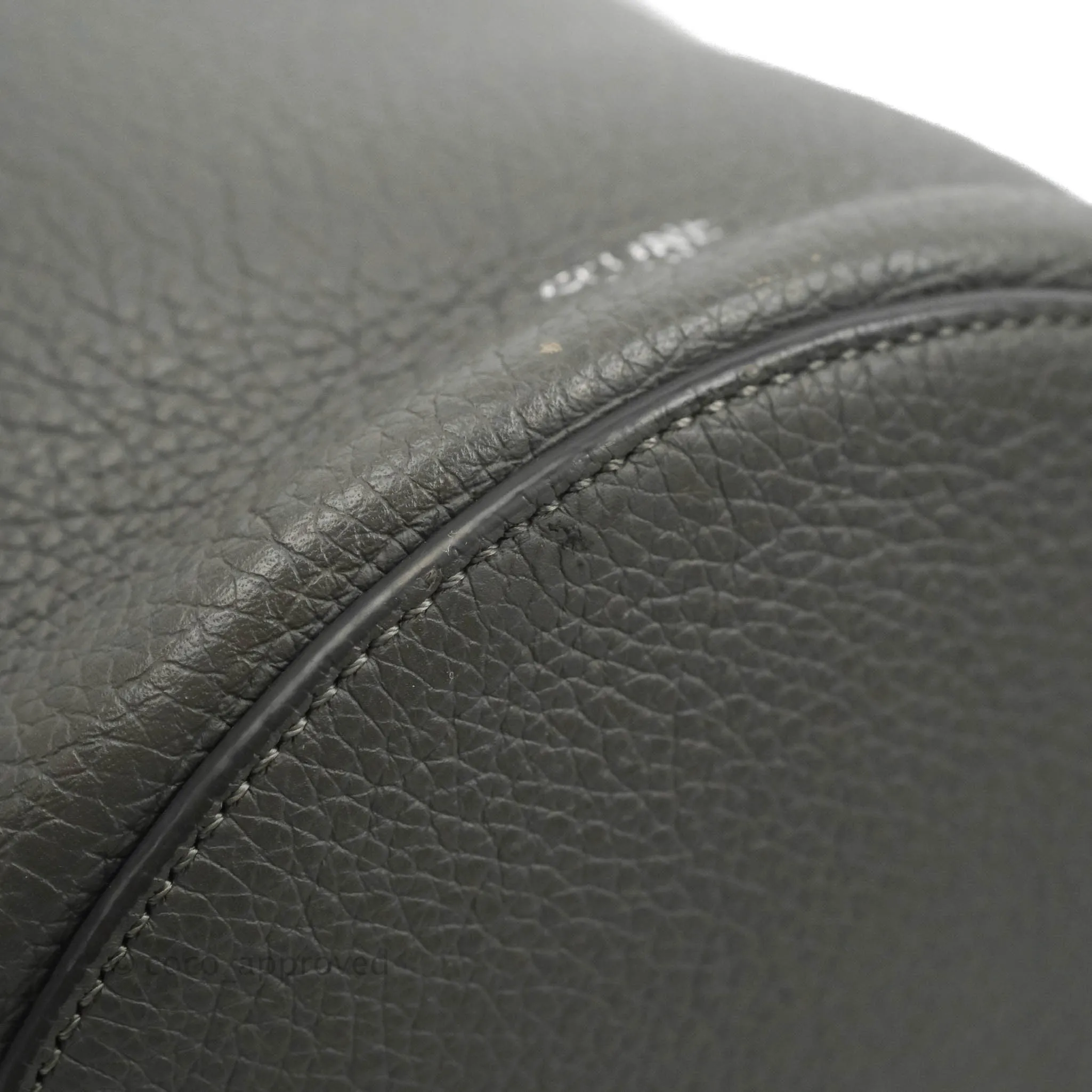Celine Big Bag Nano Bucket Grey Grained Calfskin