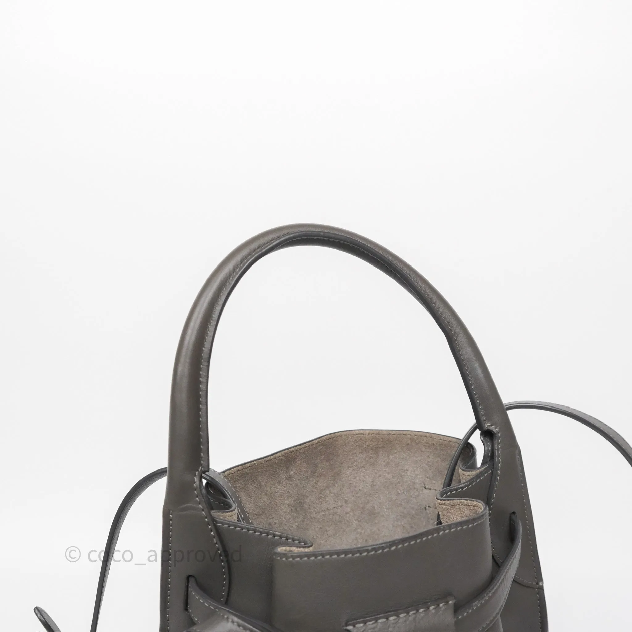 Celine Big Bag Nano Bucket Grey Smooth Calfskin