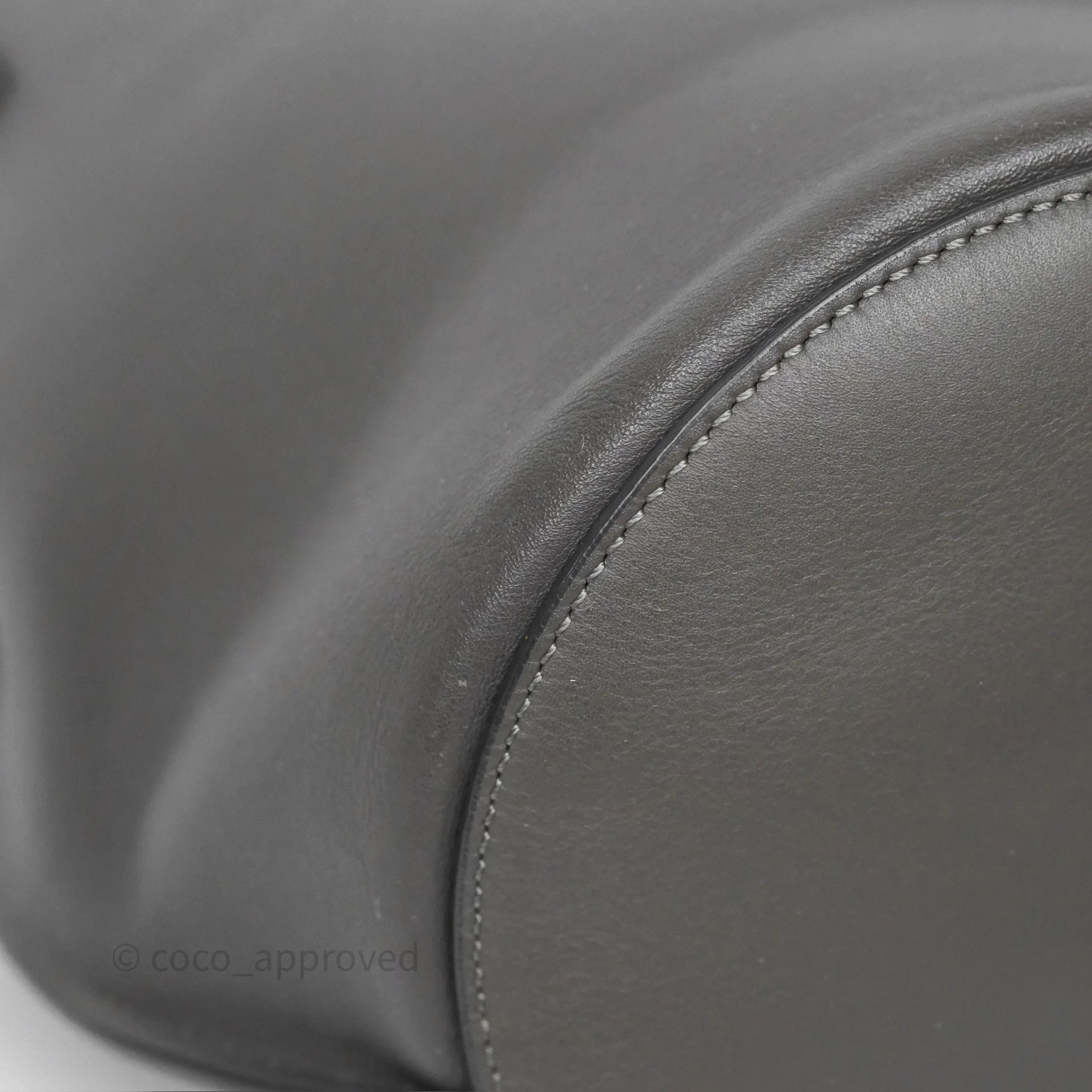 Celine Big Bag Nano Bucket Grey Smooth Calfskin