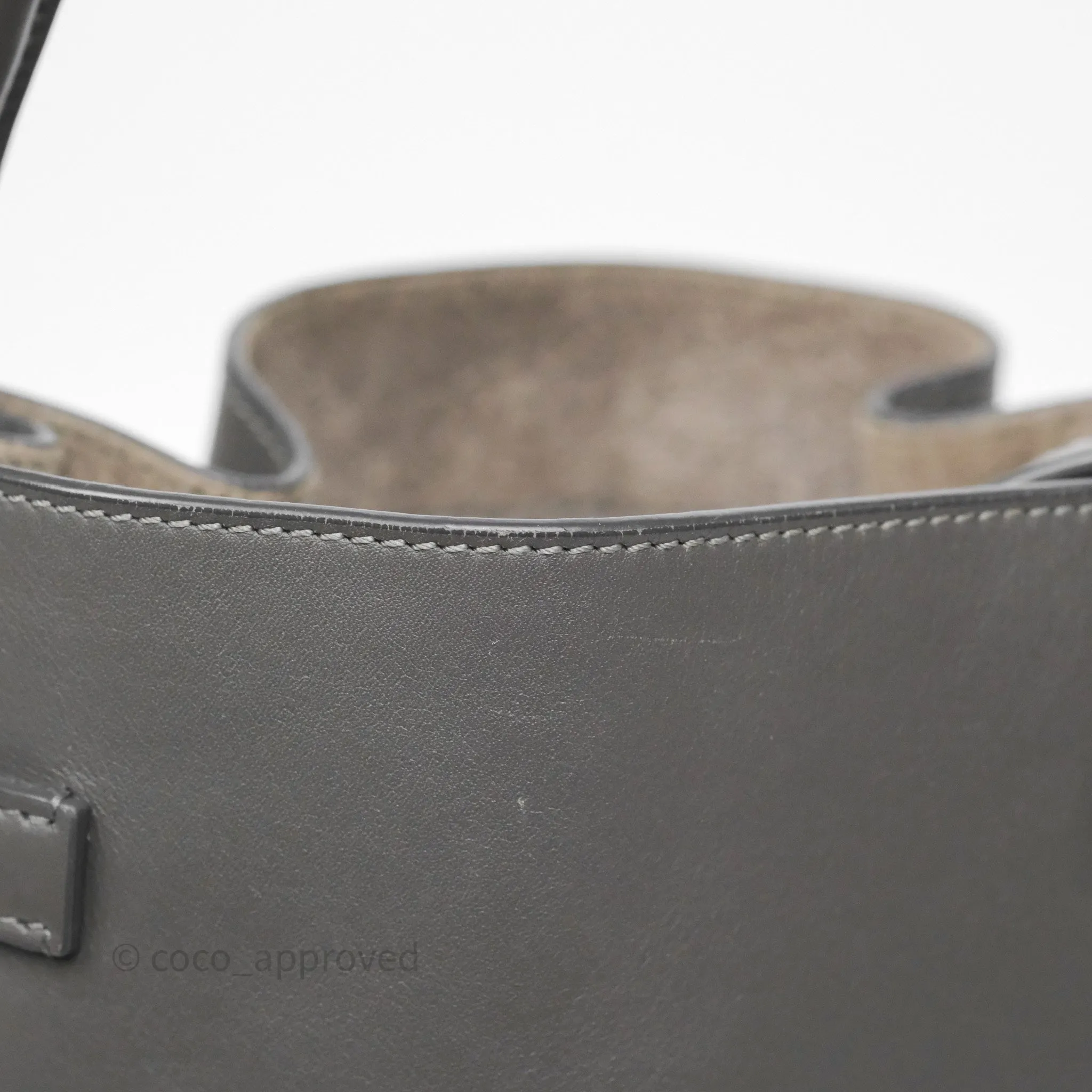 Celine Big Bag Nano Bucket Grey Smooth Calfskin