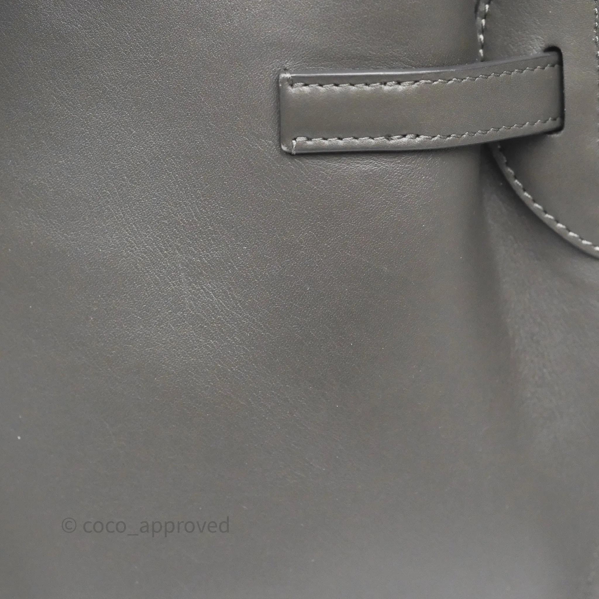 Celine Big Bag Nano Bucket Grey Smooth Calfskin