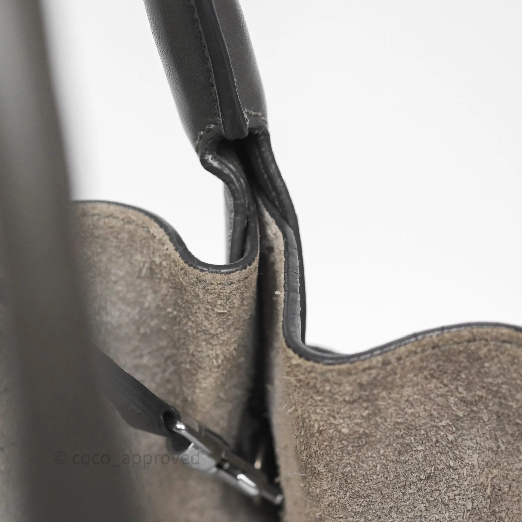 Celine Big Bag Nano Bucket Grey Smooth Calfskin