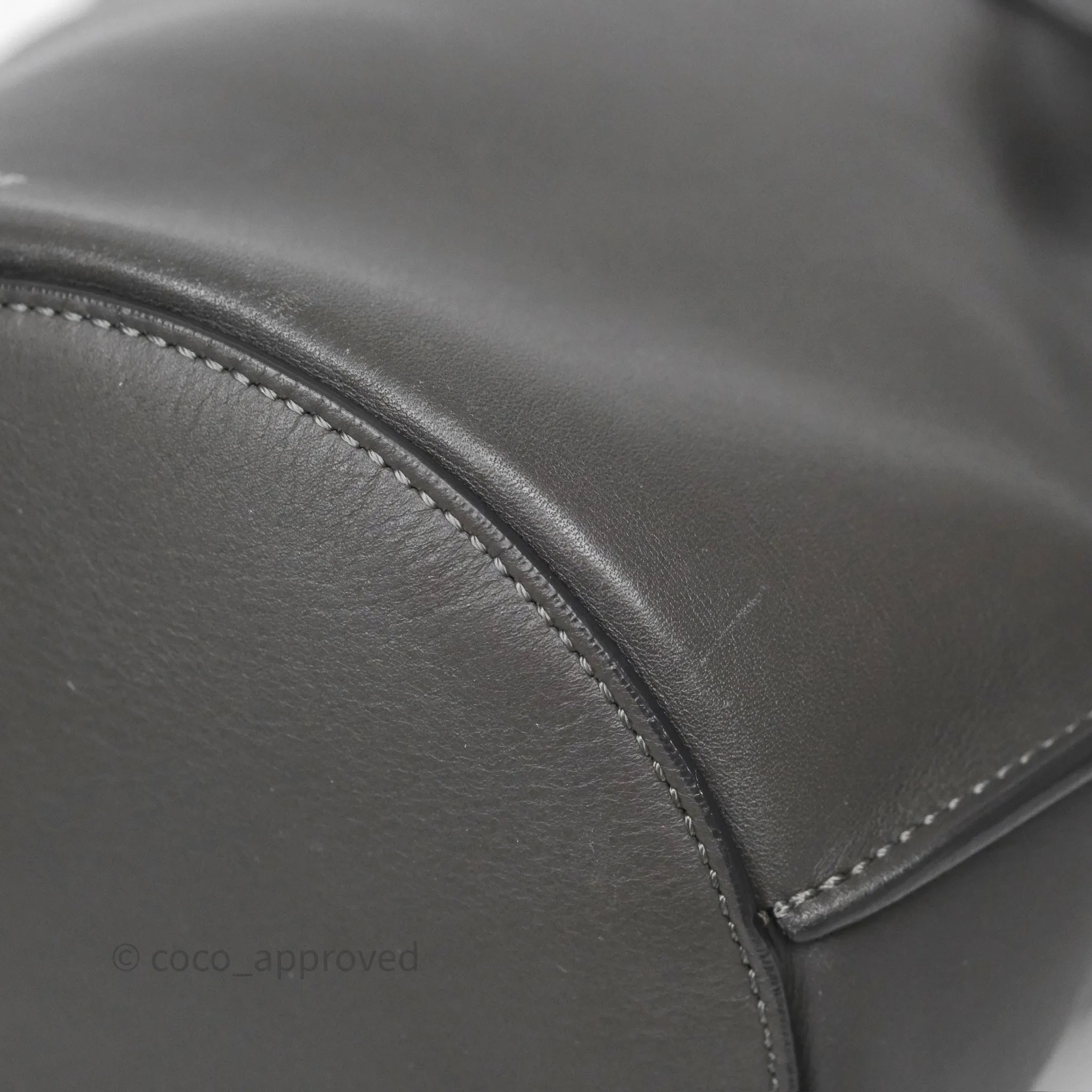 Celine Big Bag Nano Bucket Grey Smooth Calfskin