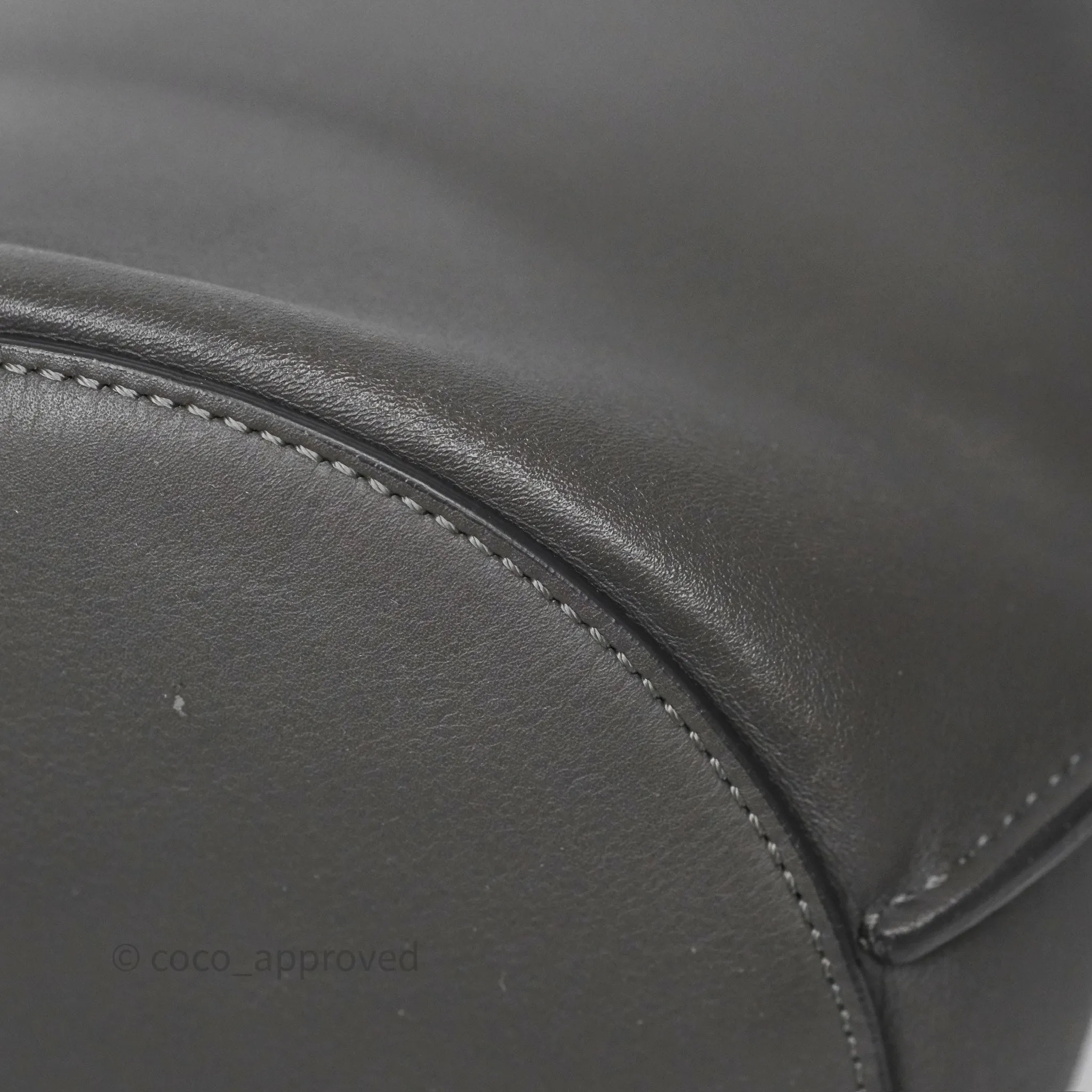 Celine Big Bag Nano Bucket Grey Smooth Calfskin