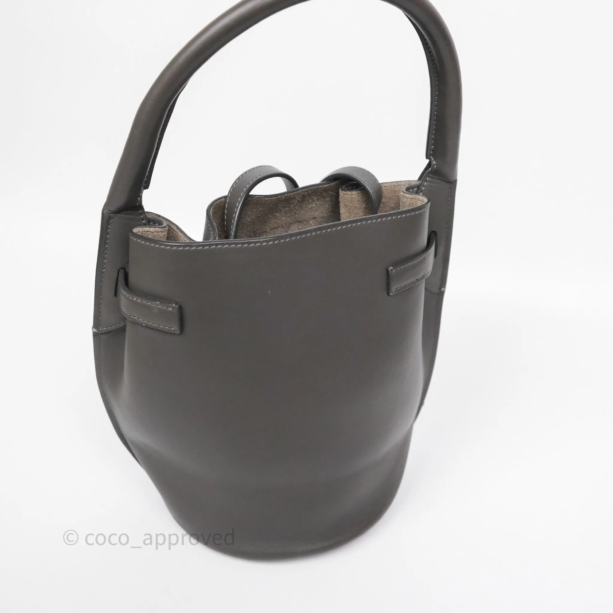 Celine Big Bag Nano Bucket Grey Smooth Calfskin