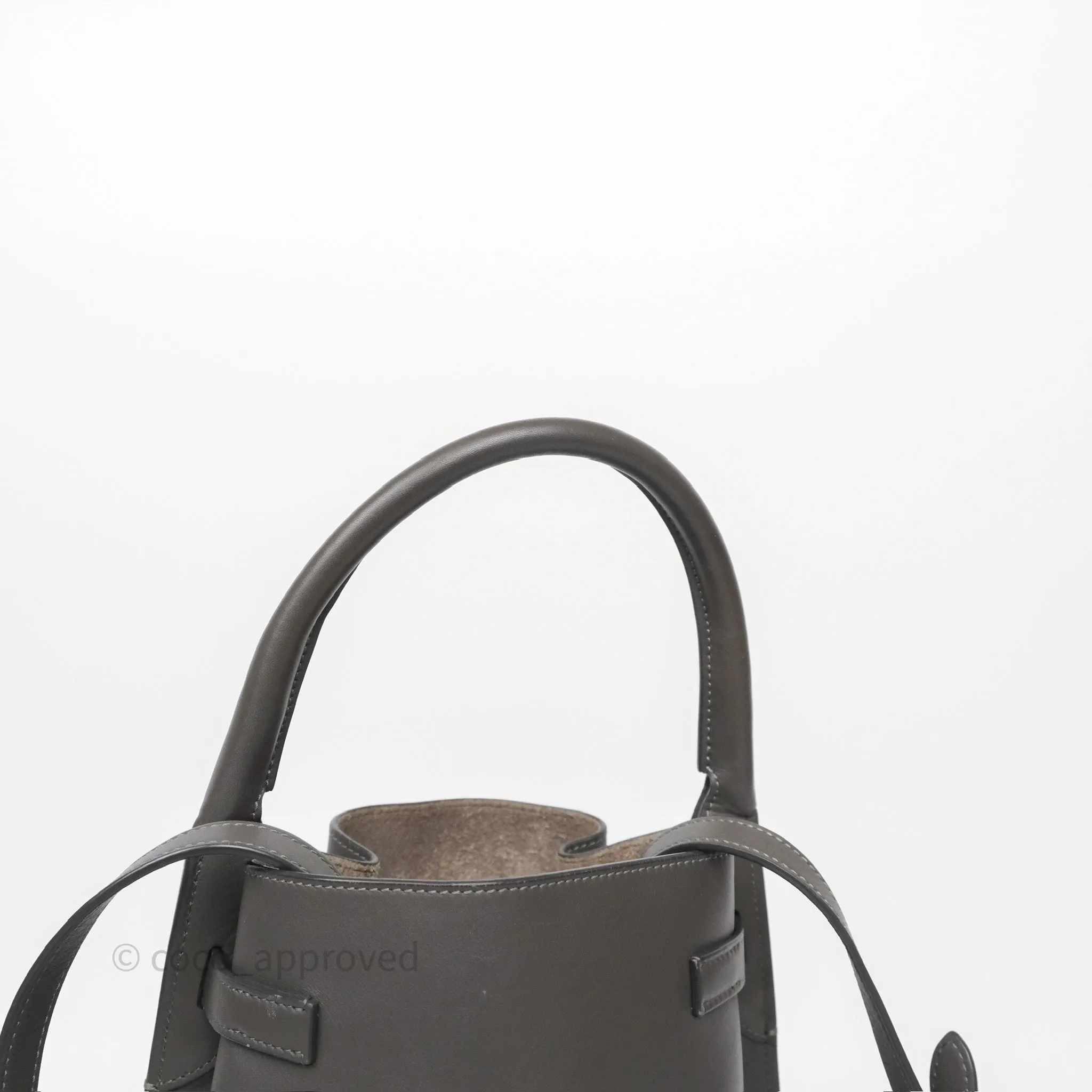 Celine Big Bag Nano Bucket Grey Smooth Calfskin