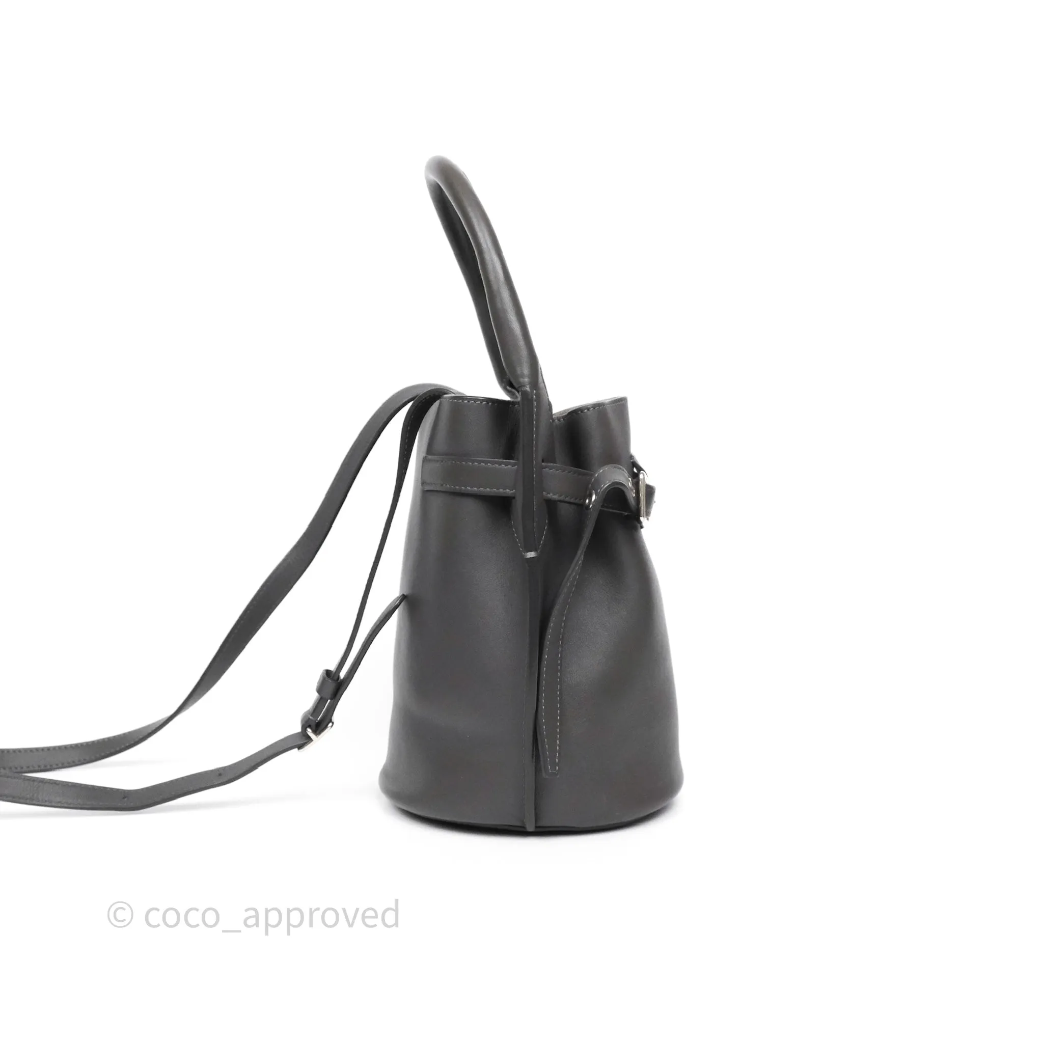 Celine Big Bag Nano Bucket Grey Smooth Calfskin