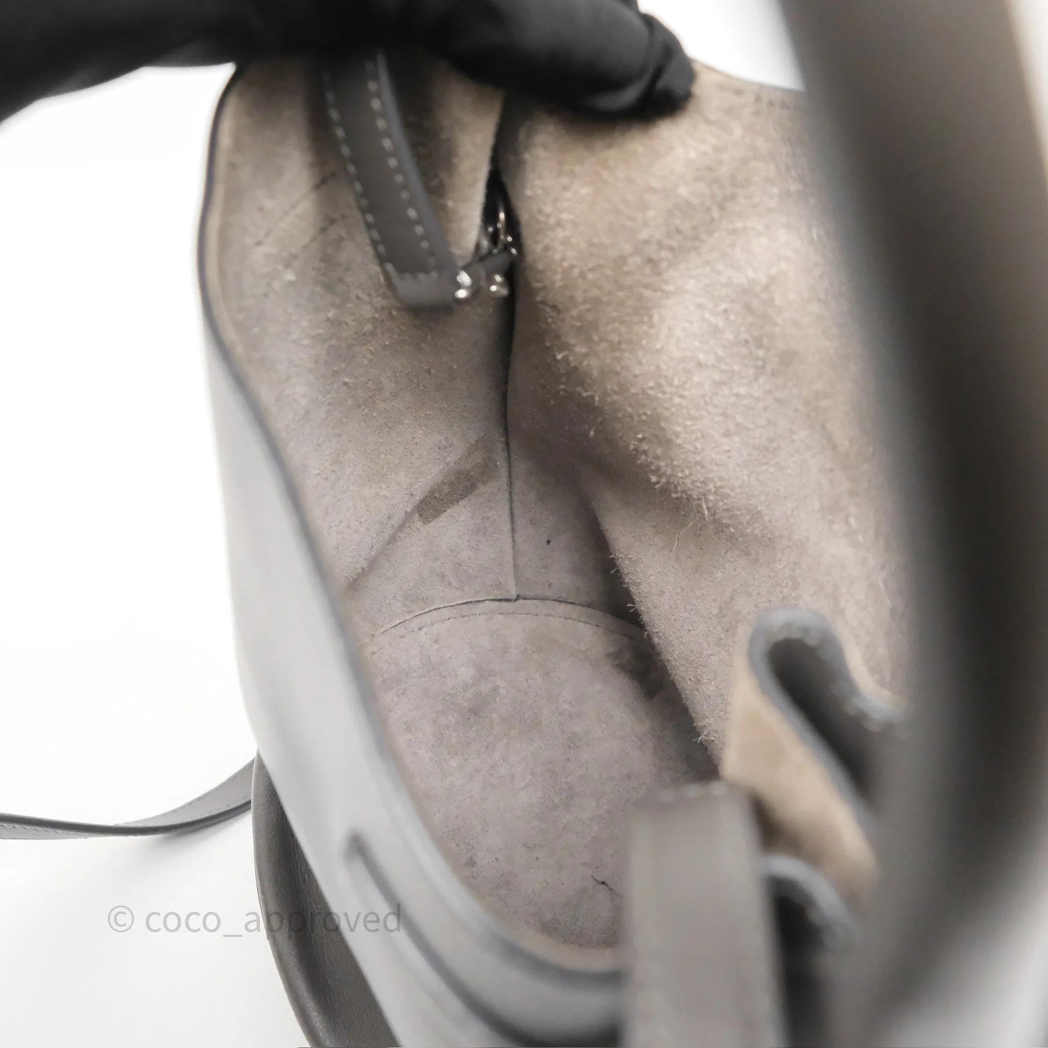 Celine Big Bag Nano Bucket Grey Smooth Calfskin