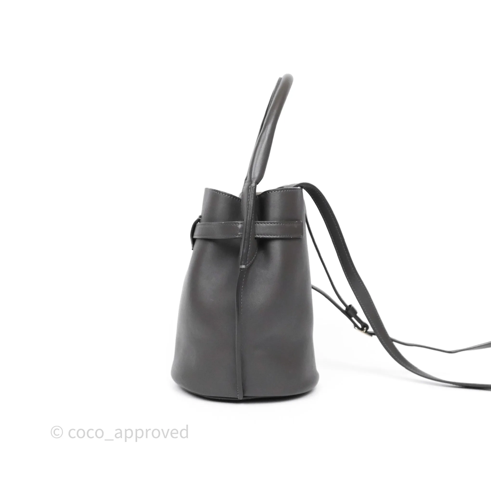 Celine Big Bag Nano Bucket Grey Smooth Calfskin