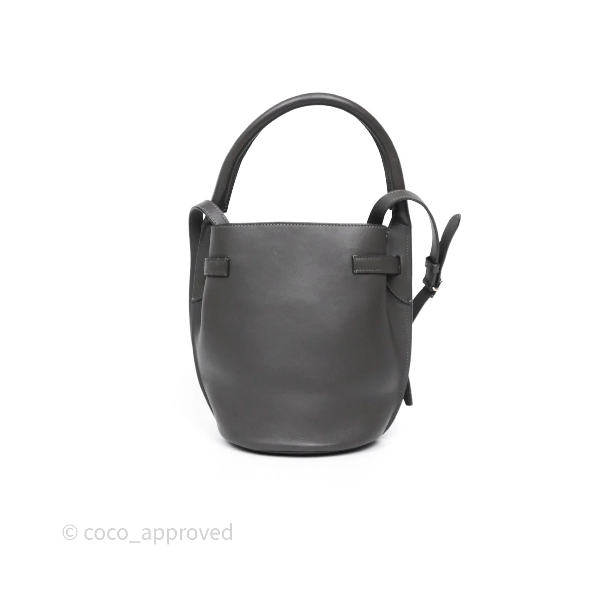 Celine Big Bag Nano Bucket Grey Smooth Calfskin