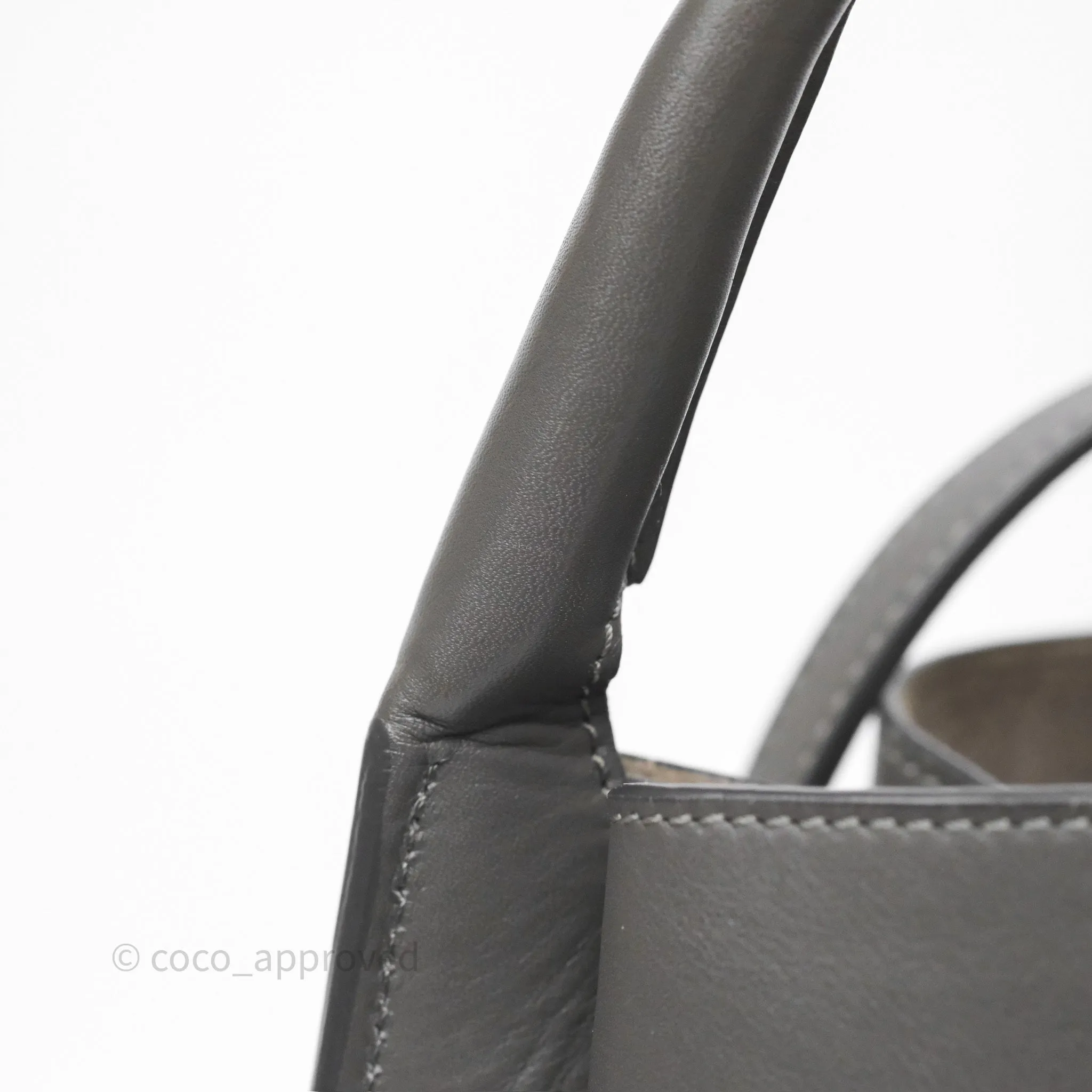 Celine Big Bag Nano Bucket Grey Smooth Calfskin