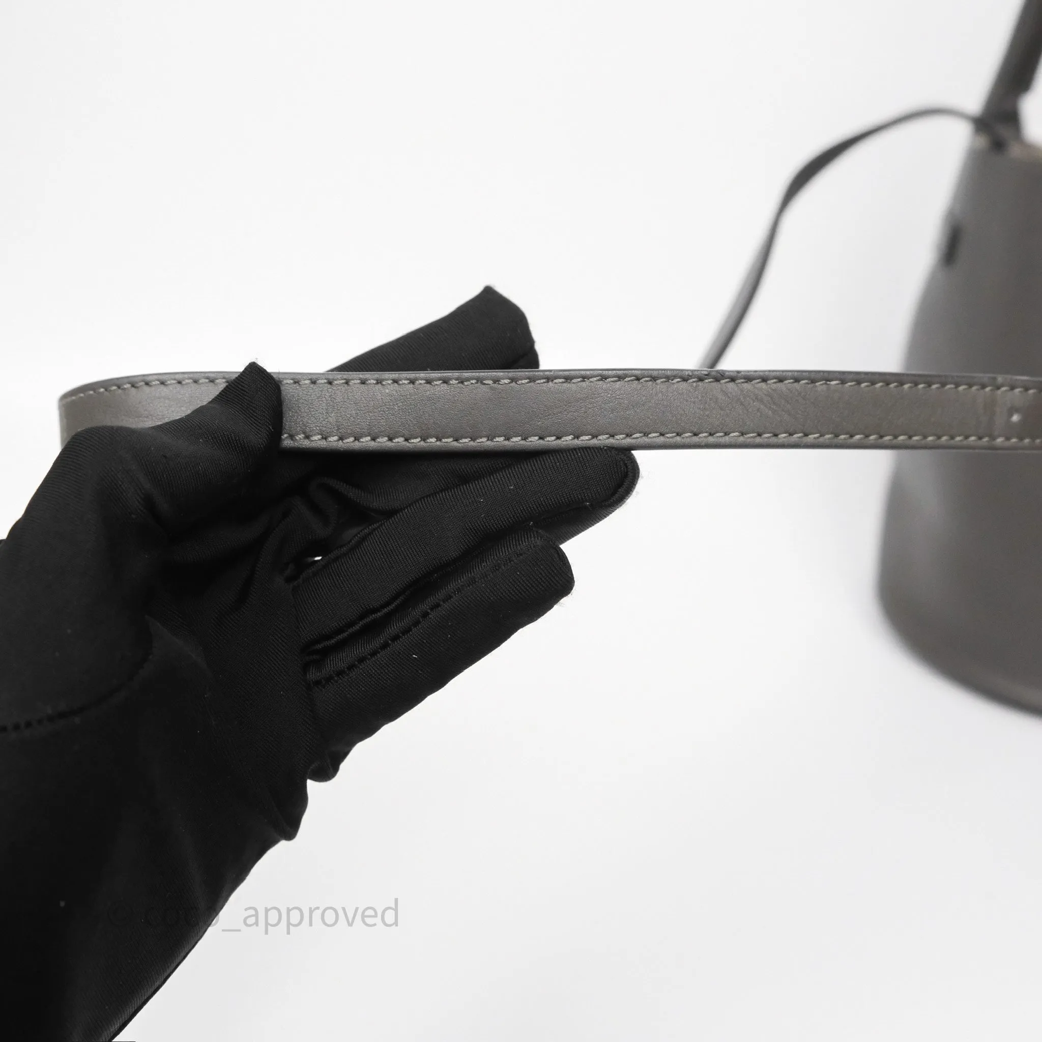 Celine Big Bag Nano Bucket Grey Smooth Calfskin