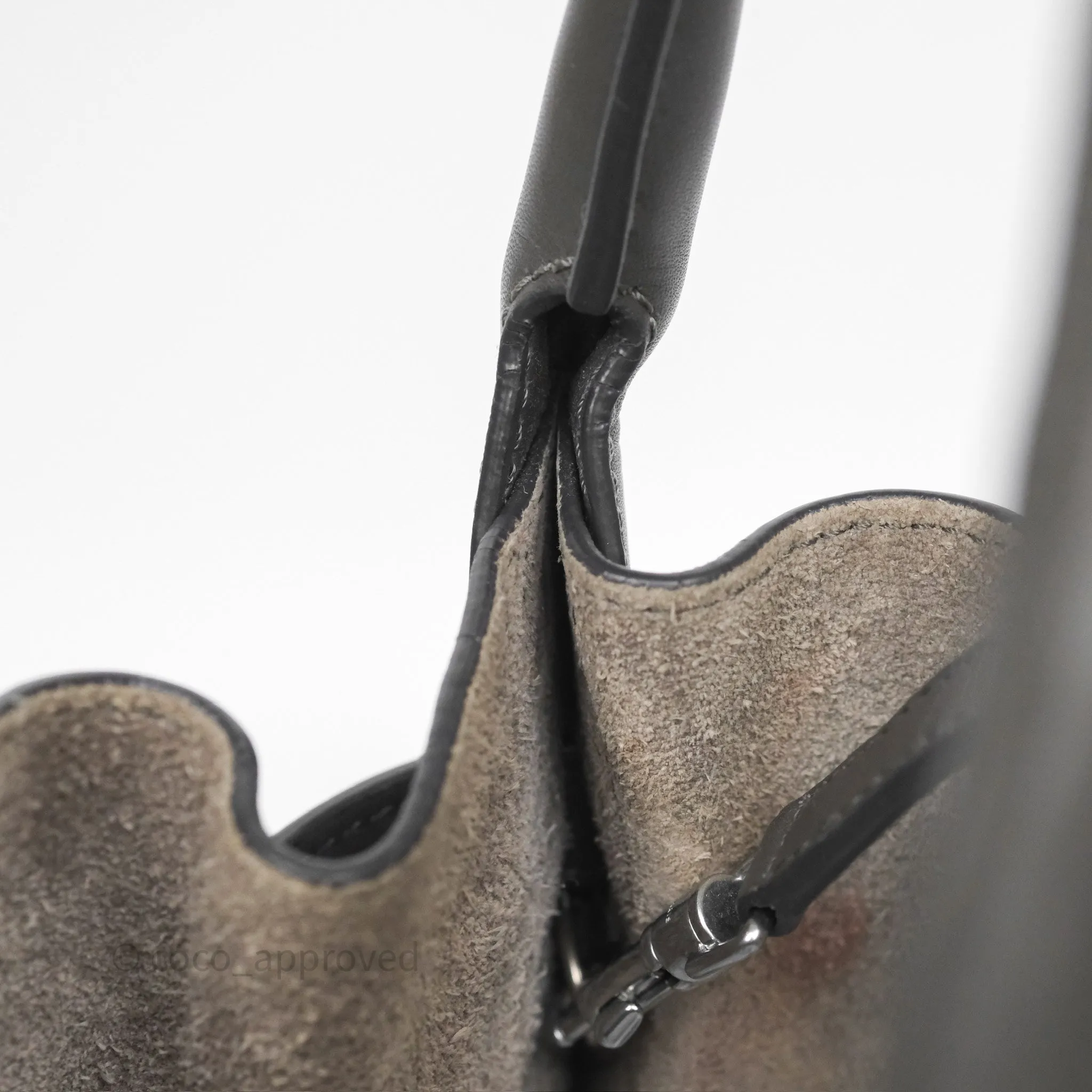 Celine Big Bag Nano Bucket Grey Smooth Calfskin