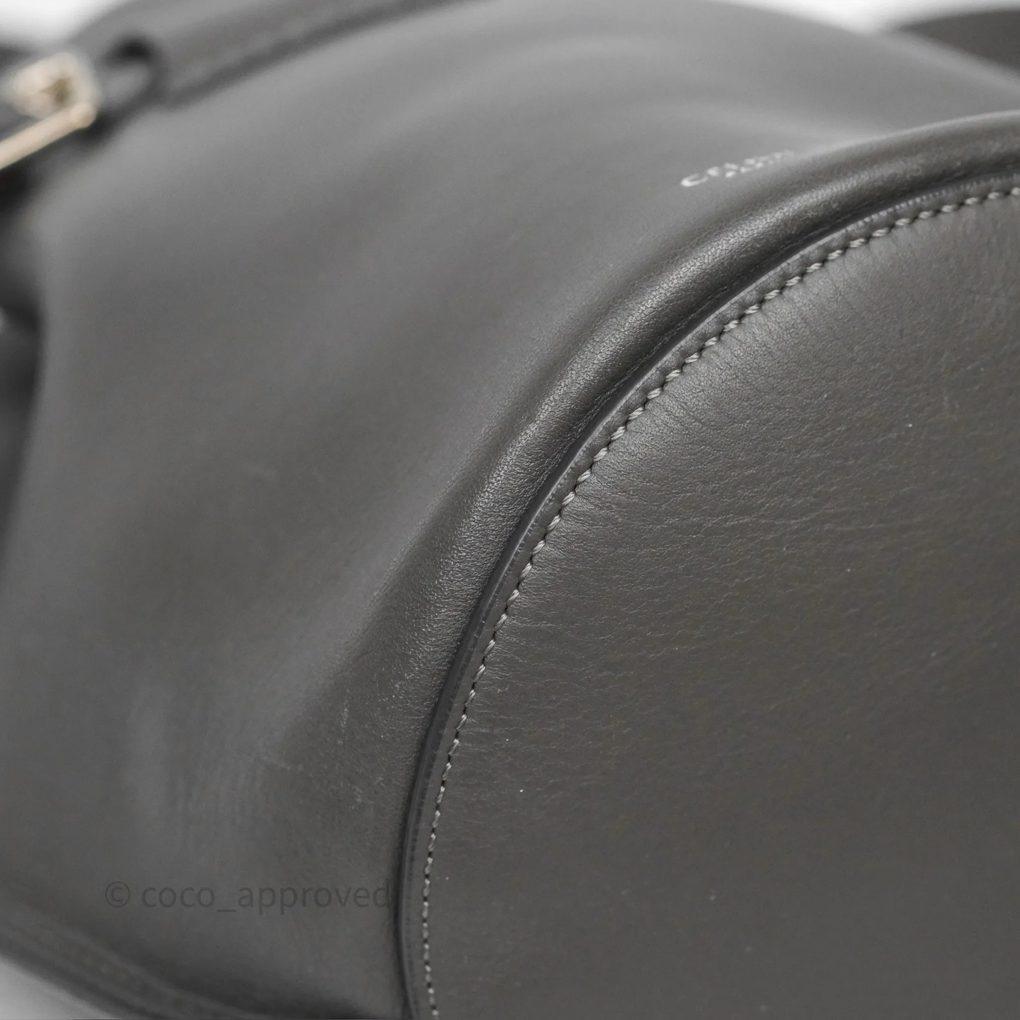 Celine Big Bag Nano Bucket Grey Smooth Calfskin