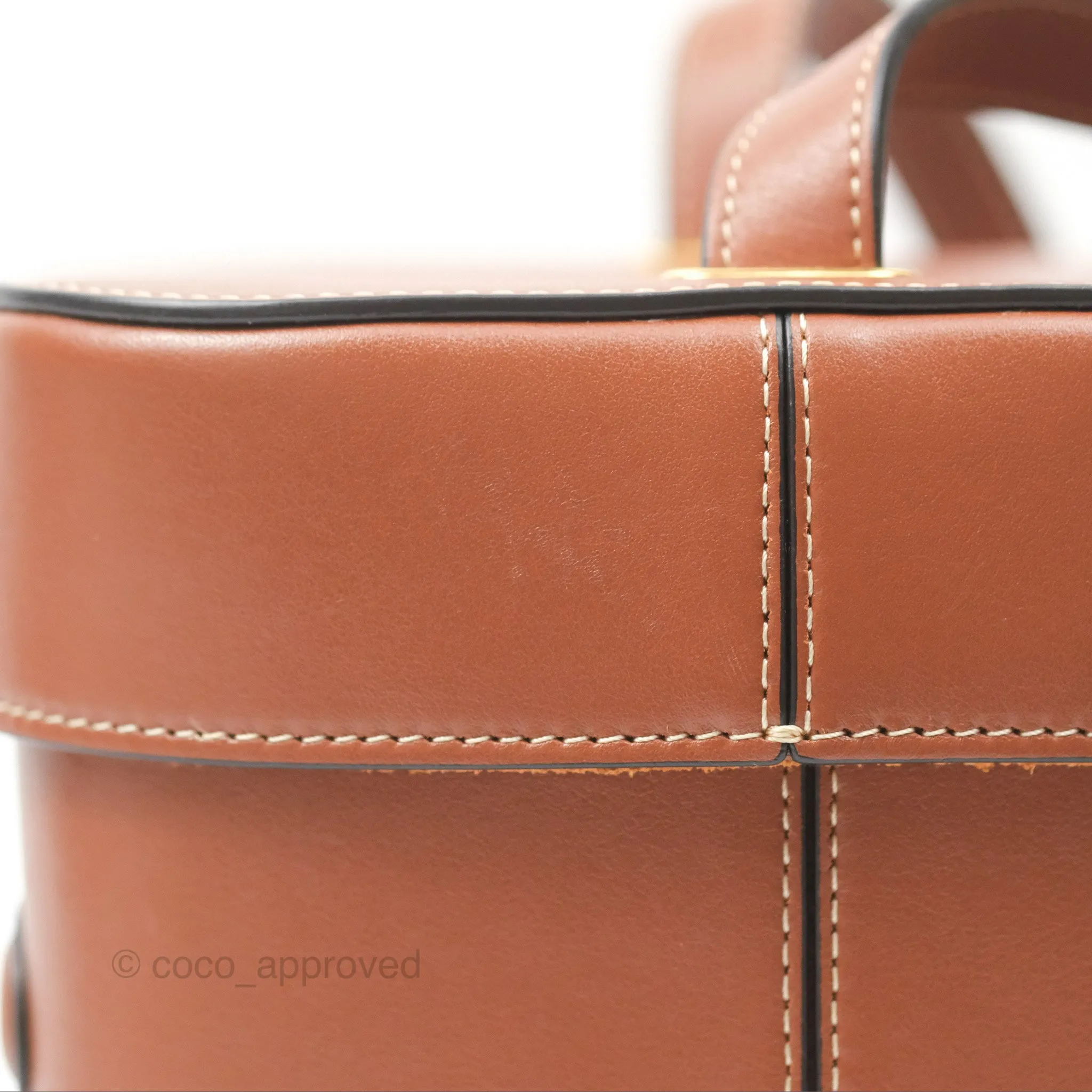 Celine Box Cuir Bag Tan Smooth Calfskin