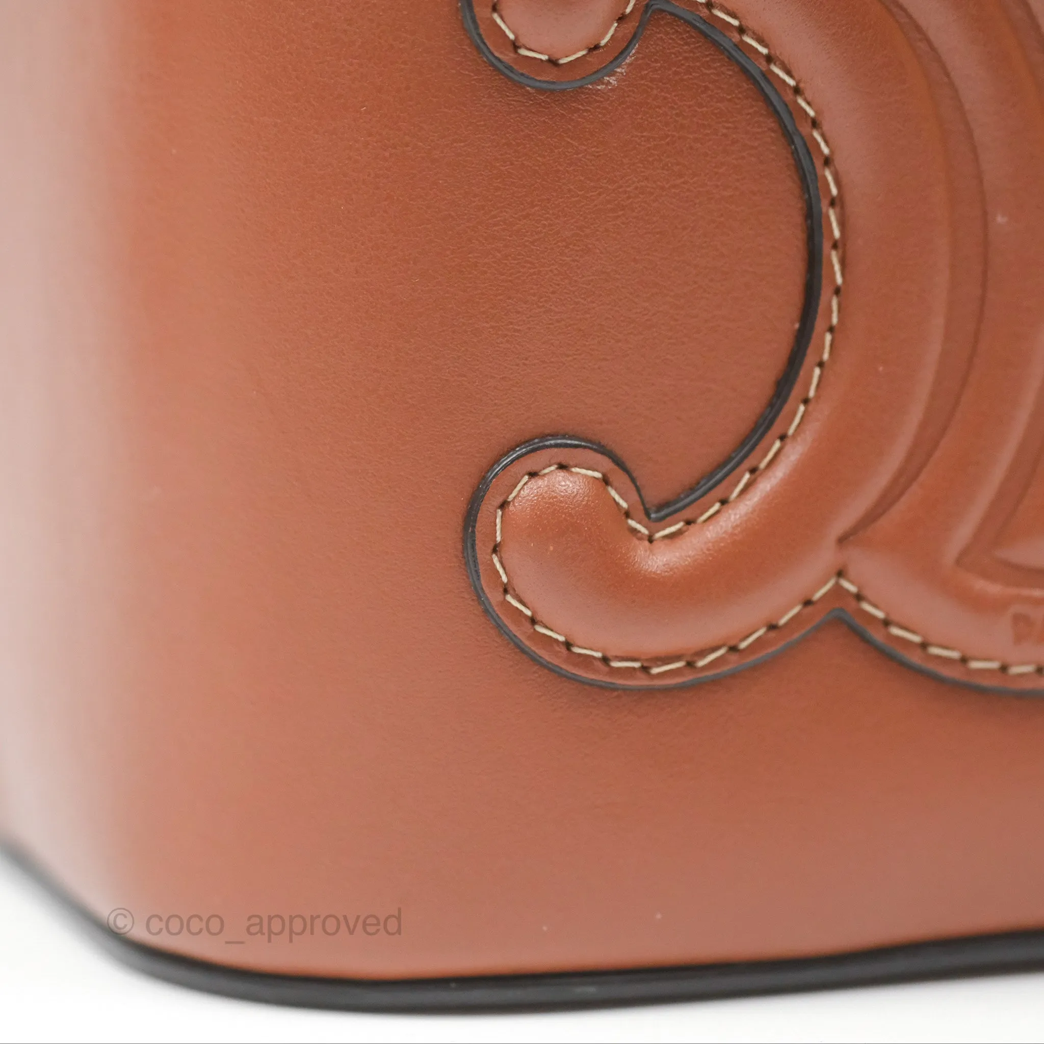 Celine Box Cuir Bag Tan Smooth Calfskin