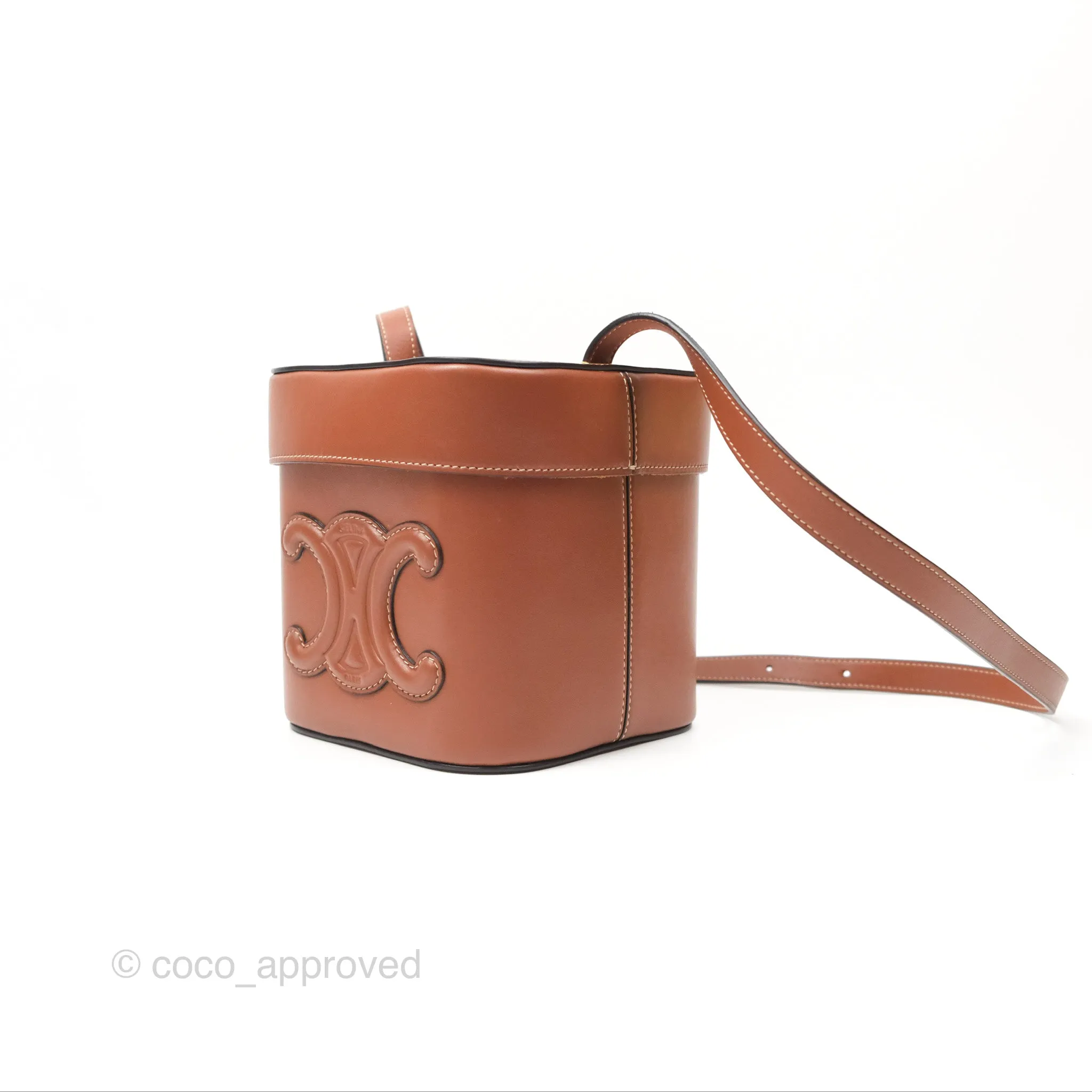 Celine Box Cuir Bag Tan Smooth Calfskin