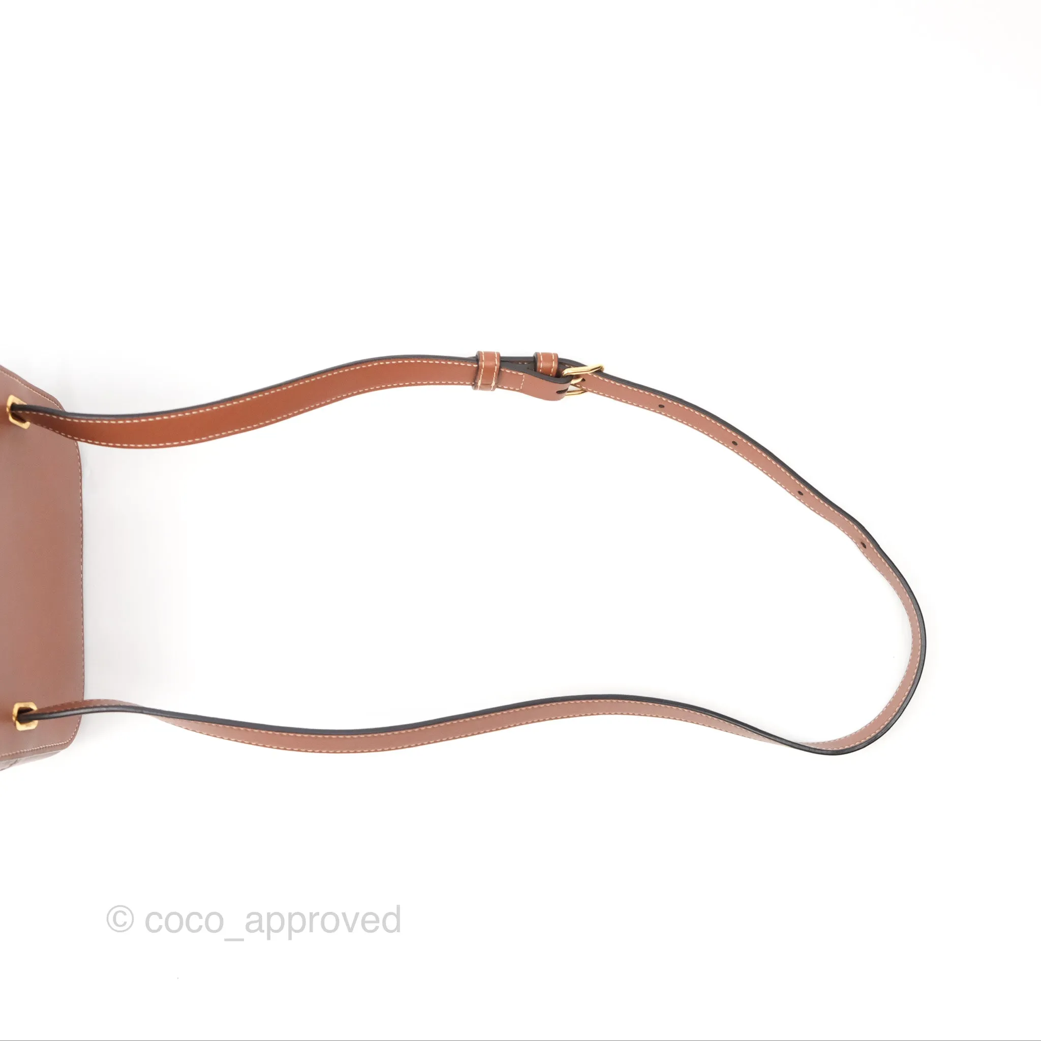 Celine Box Cuir Bag Tan Smooth Calfskin