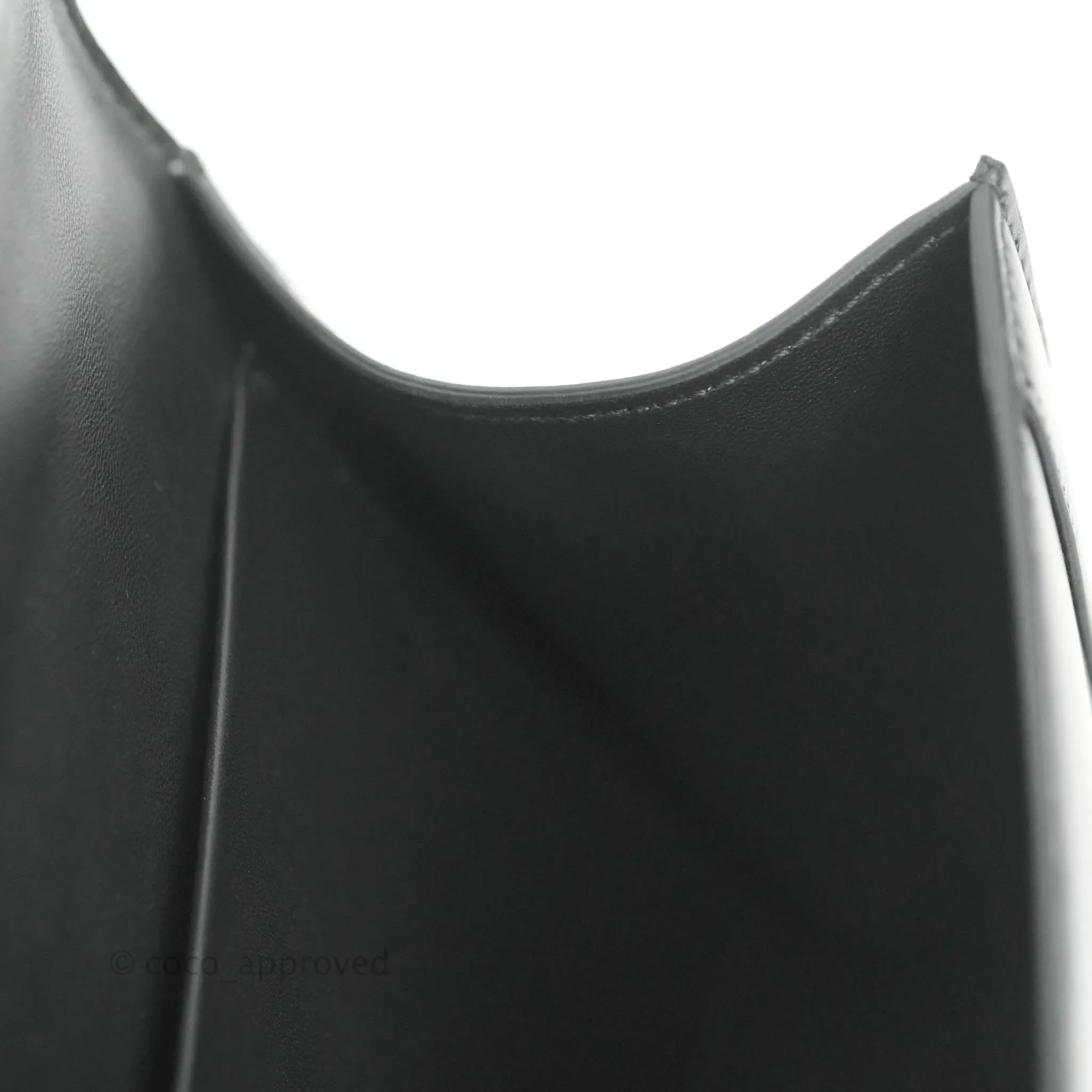 Celine Chain Bag Triomphe in Black Calfskin