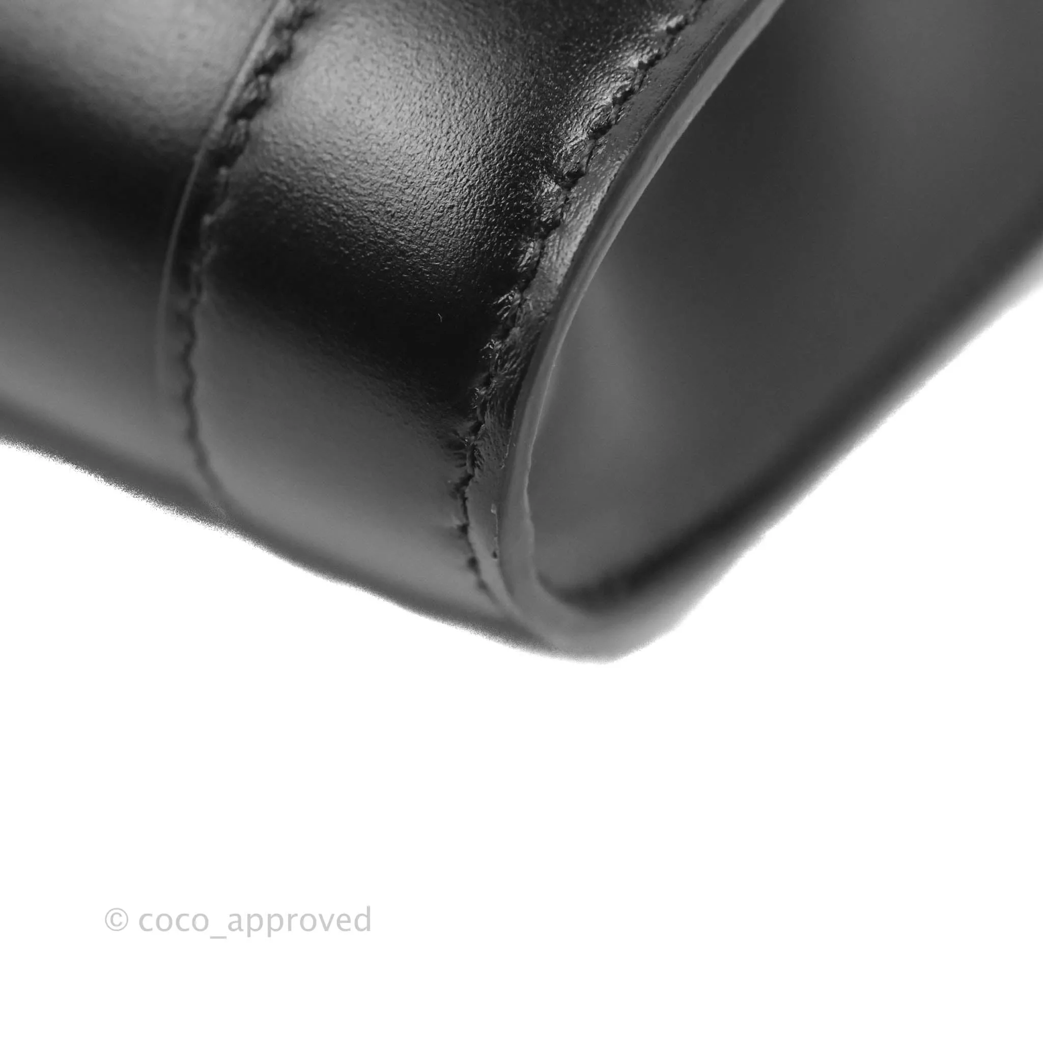 Celine Chain Bag Triomphe in Black Calfskin