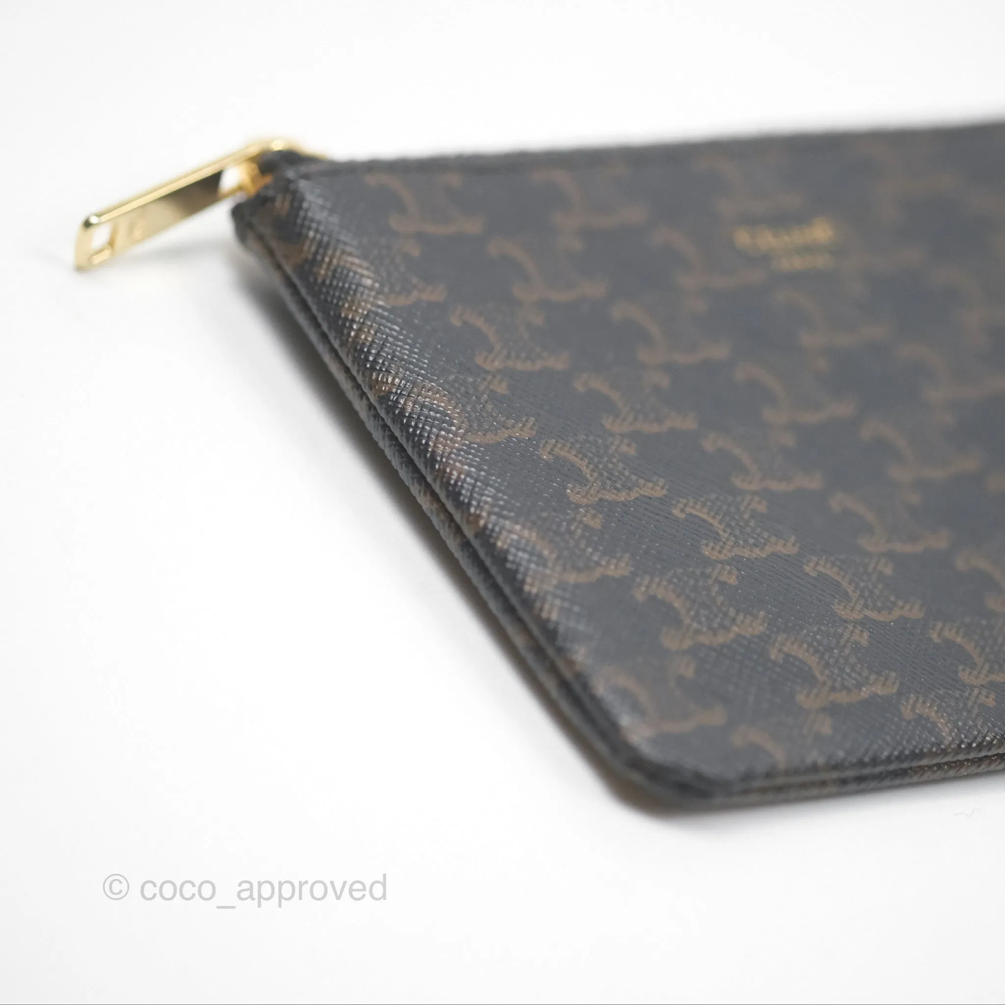 Celine Coin & Card Pouch Triomphe Canvas