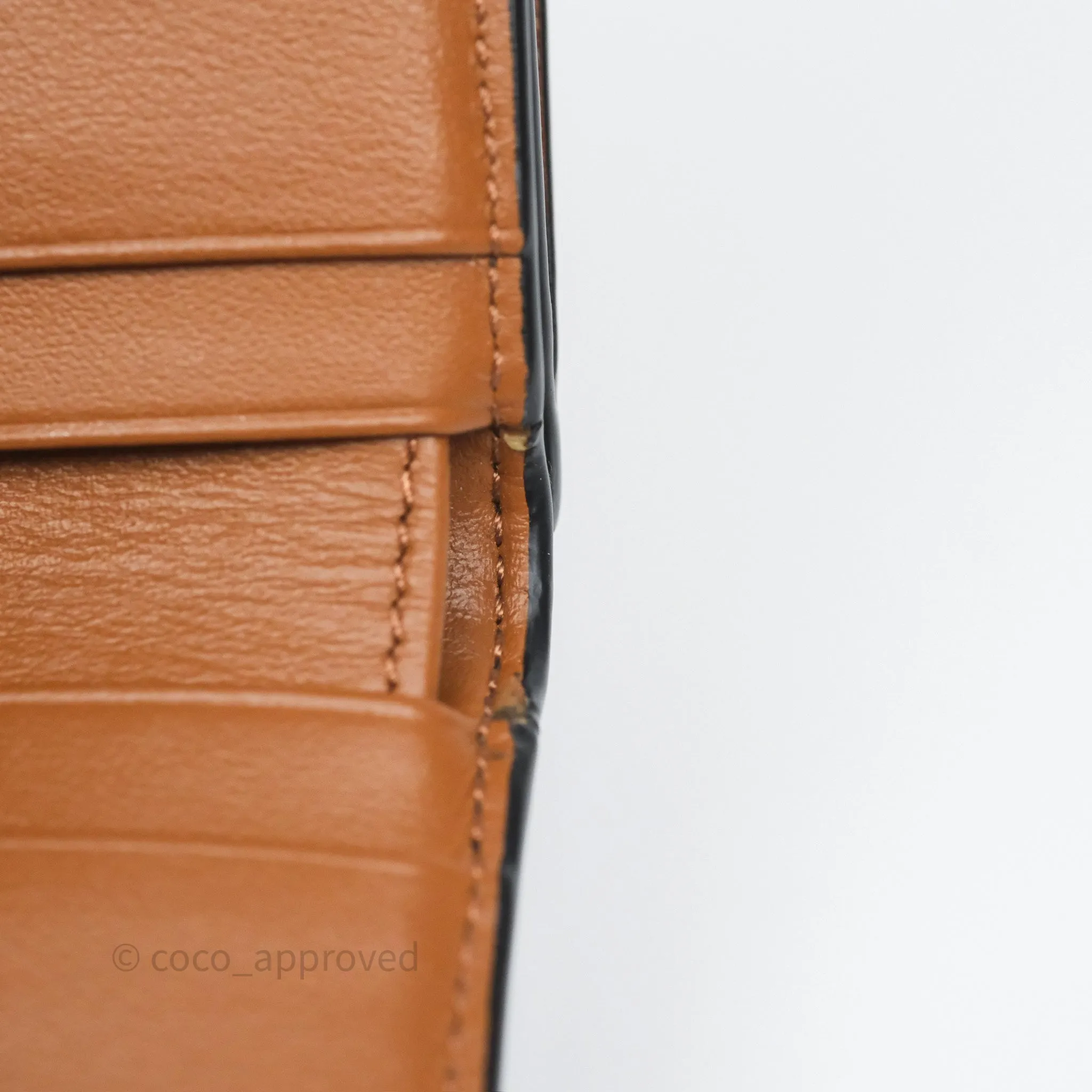 Celine Compact Wallet with Coin Triomphe Canvas Tan