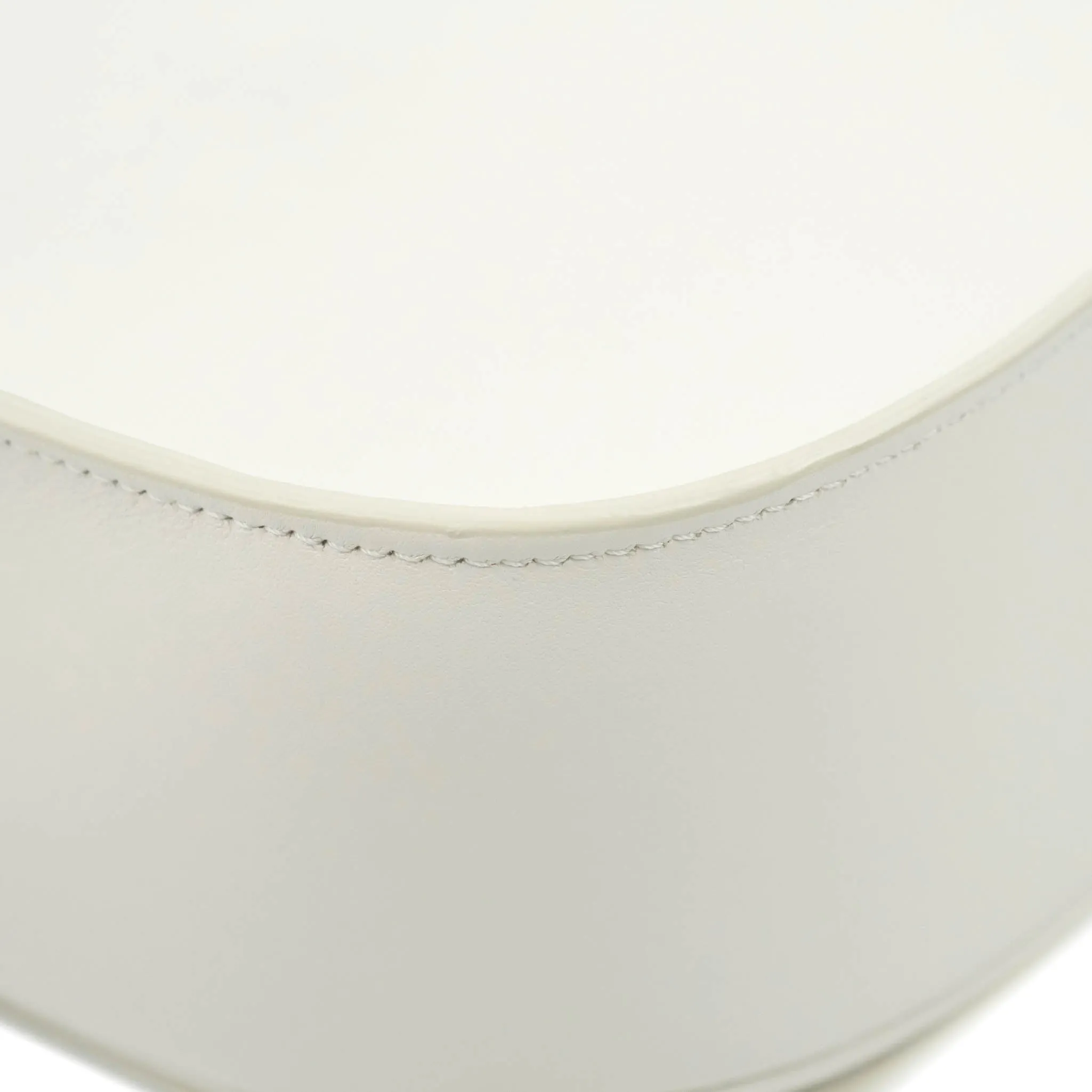 Celine Folco Cuir Triomphe White Smooth Calfskin