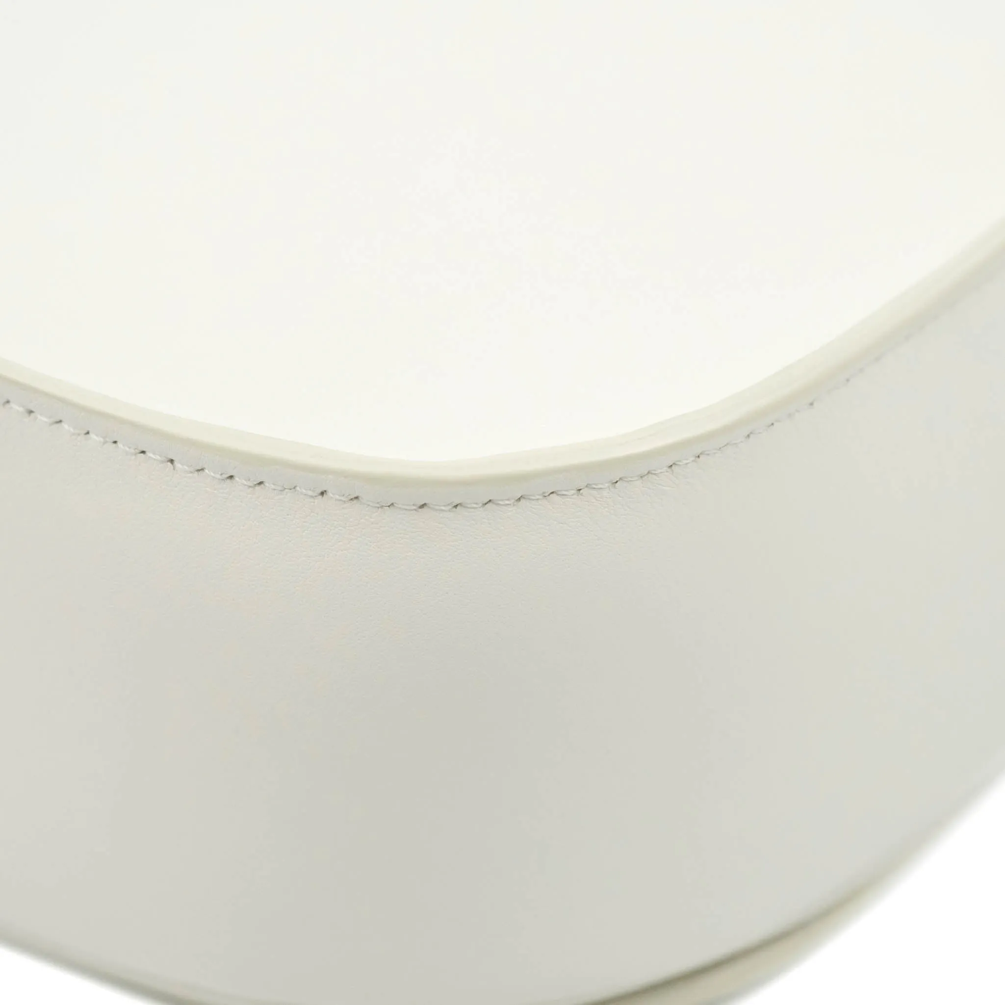 Celine Folco Cuir Triomphe White Smooth Calfskin