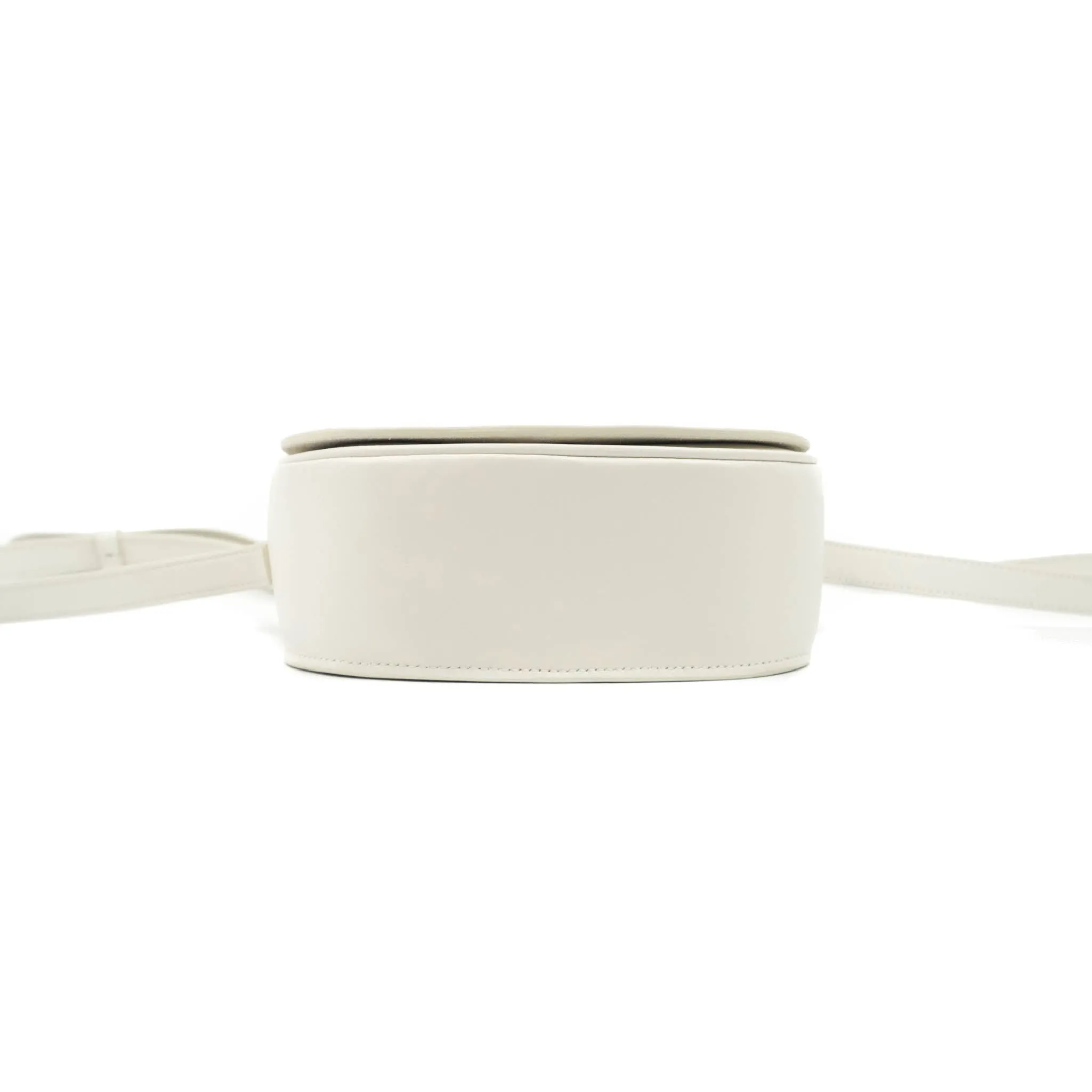 Celine Folco Cuir Triomphe White Smooth Calfskin