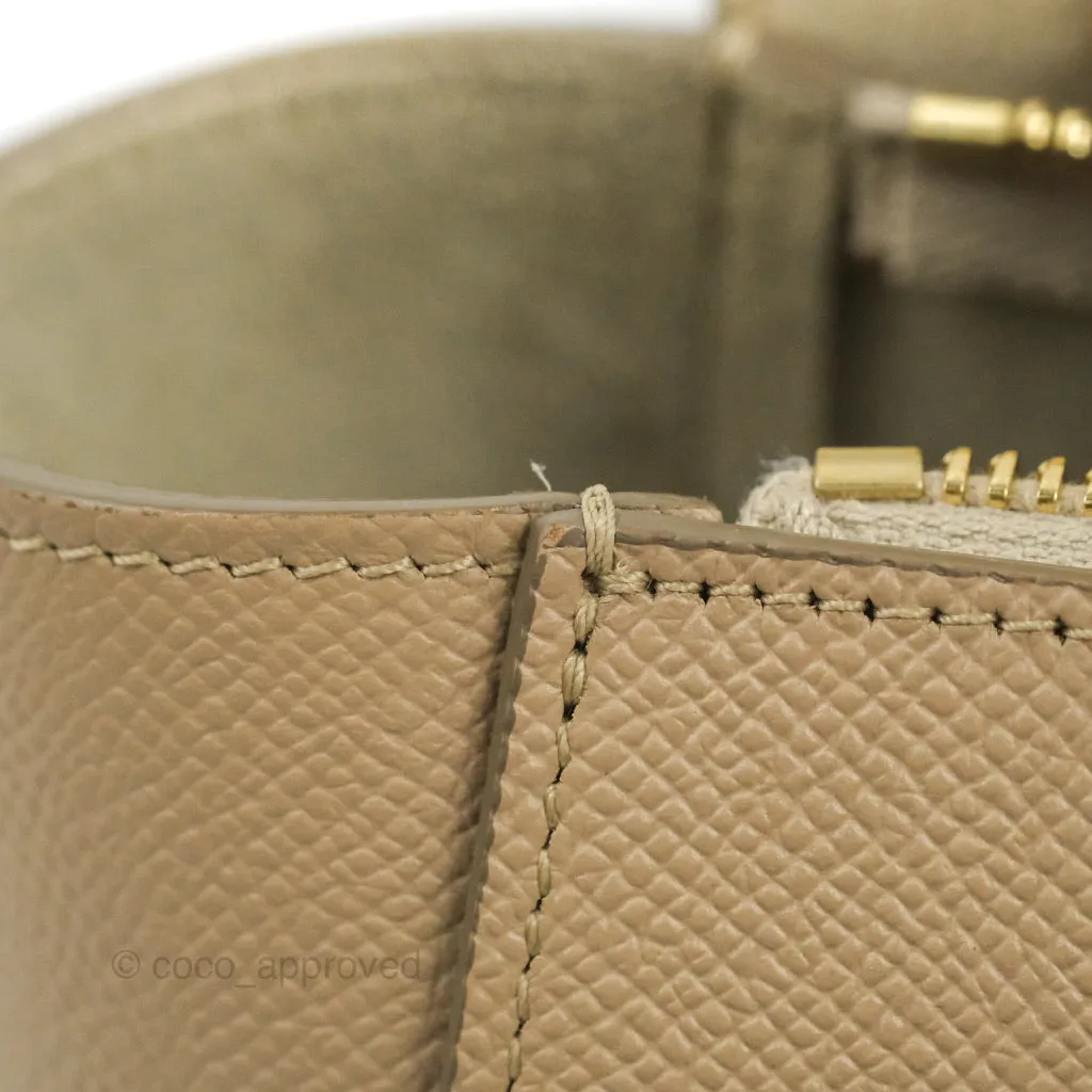 Celine Grained Calfskin Nano Belt Bag Light Taupe Gold Hardware