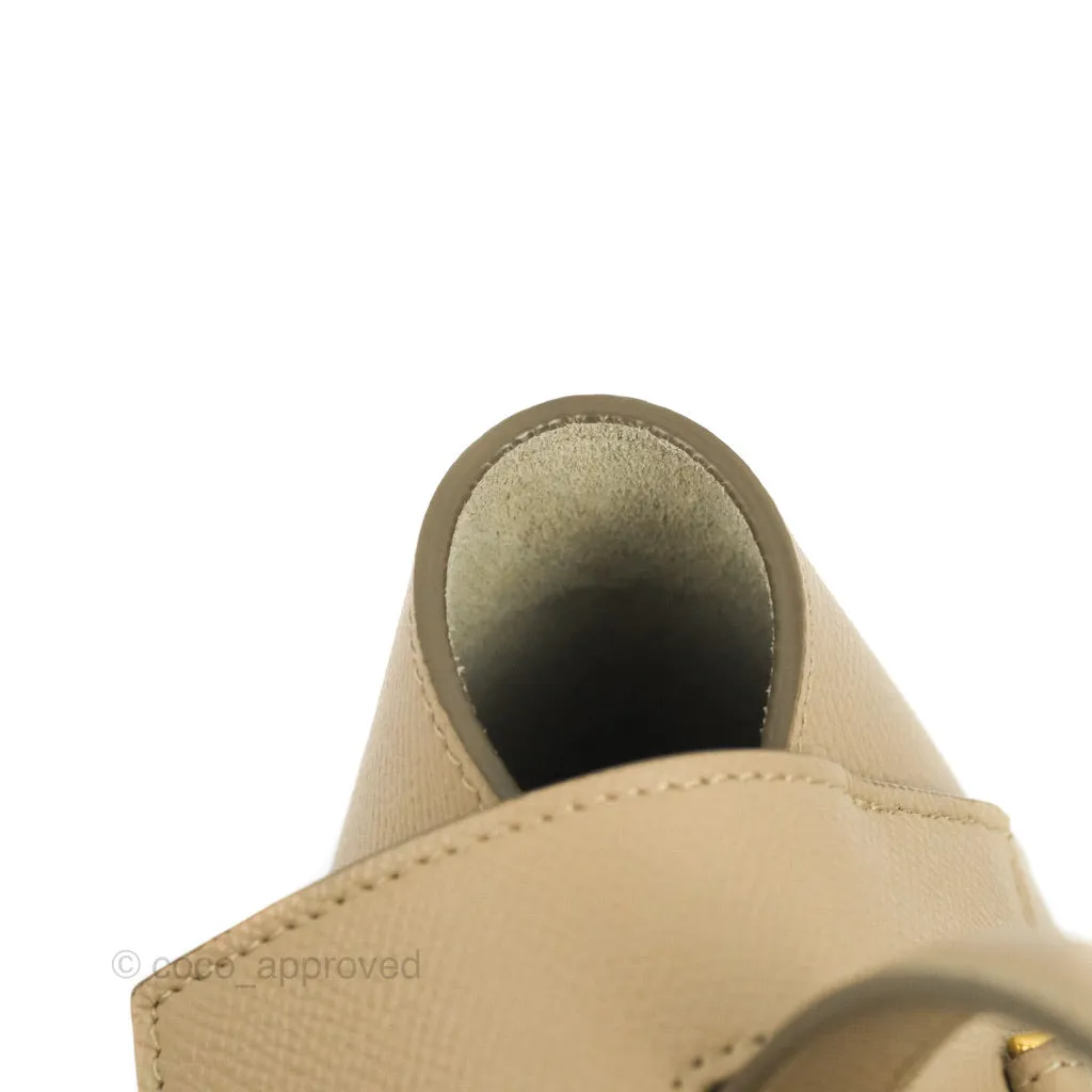 Celine Grained Calfskin Nano Belt Bag Light Taupe Gold Hardware