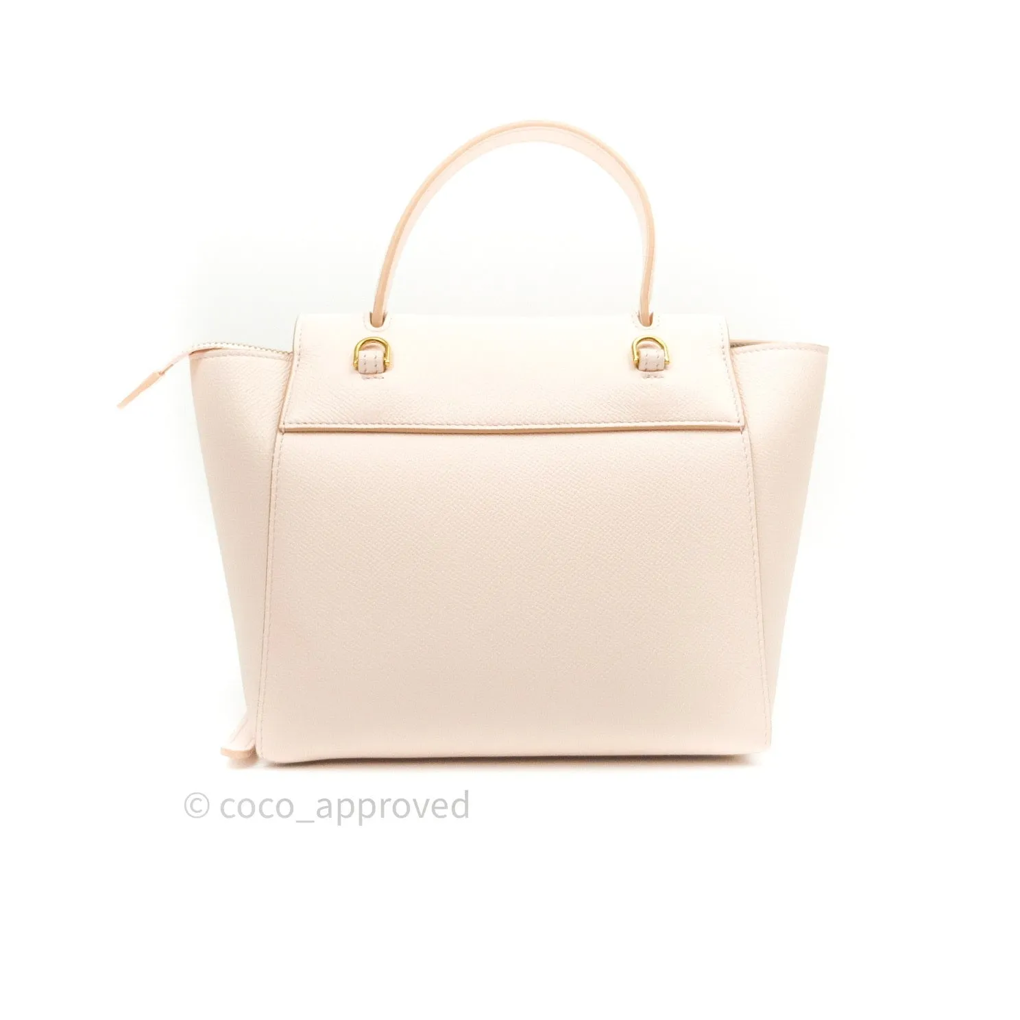 Celine Grained Calfskin Nano Belt Bag Pale Pink Gold Hardware