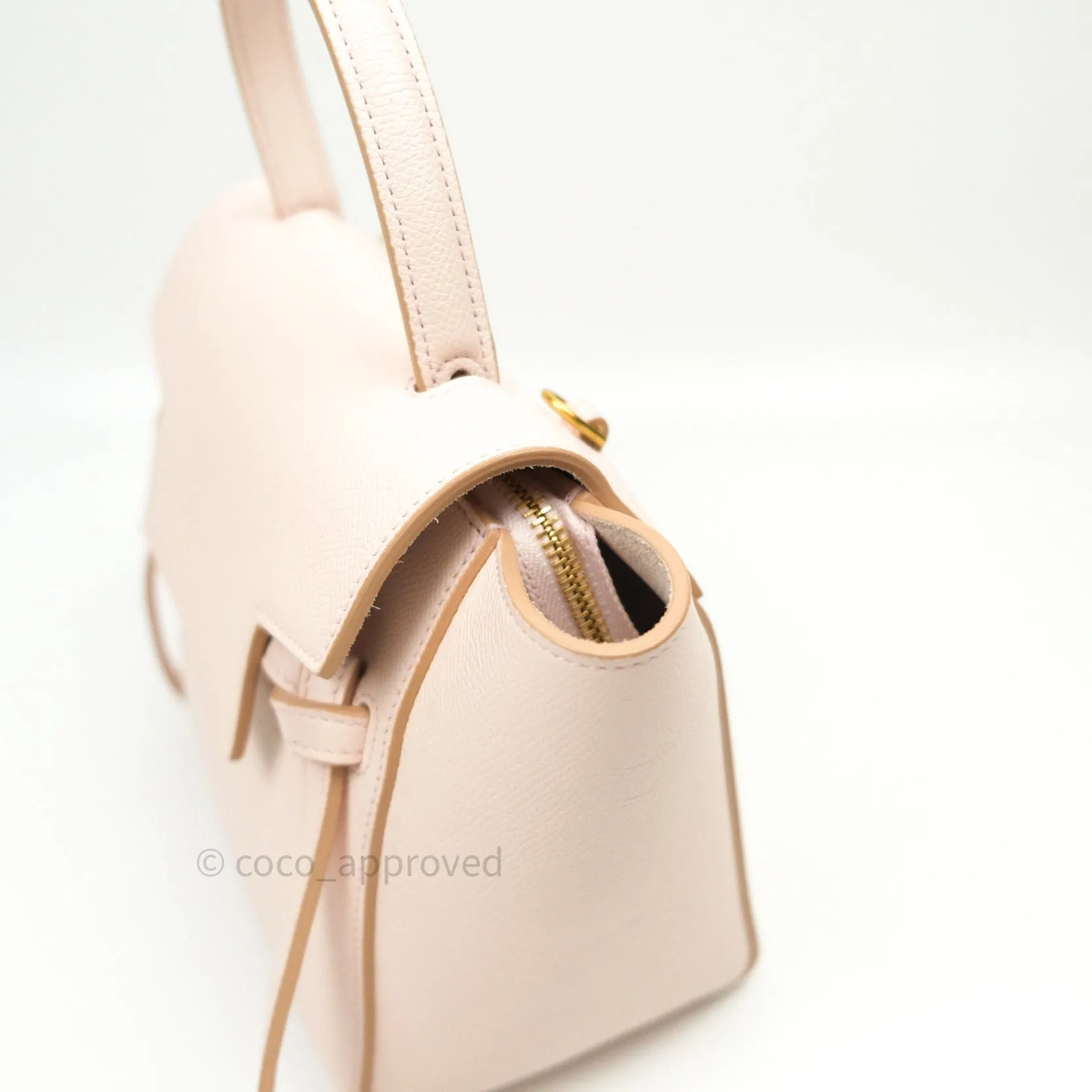 Celine Grained Calfskin Nano Belt Bag Pale Pink Gold Hardware
