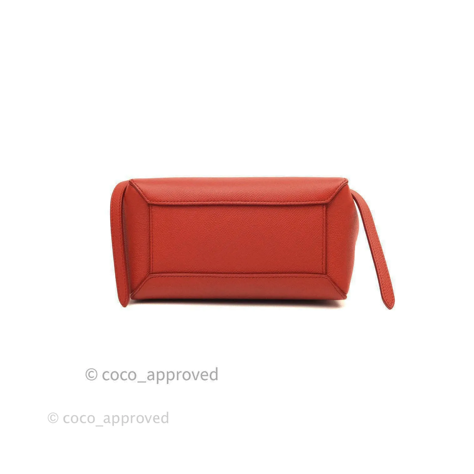 Celine Grained Calfskin Nano Belt Bag Red Gold Hardware