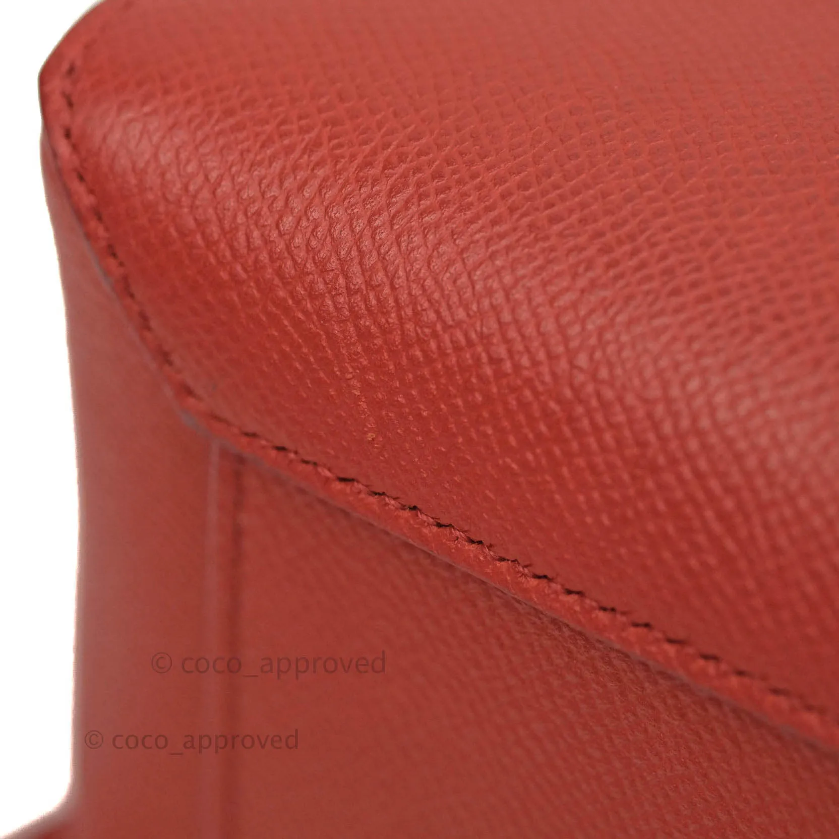 Celine Grained Calfskin Nano Belt Bag Red Gold Hardware