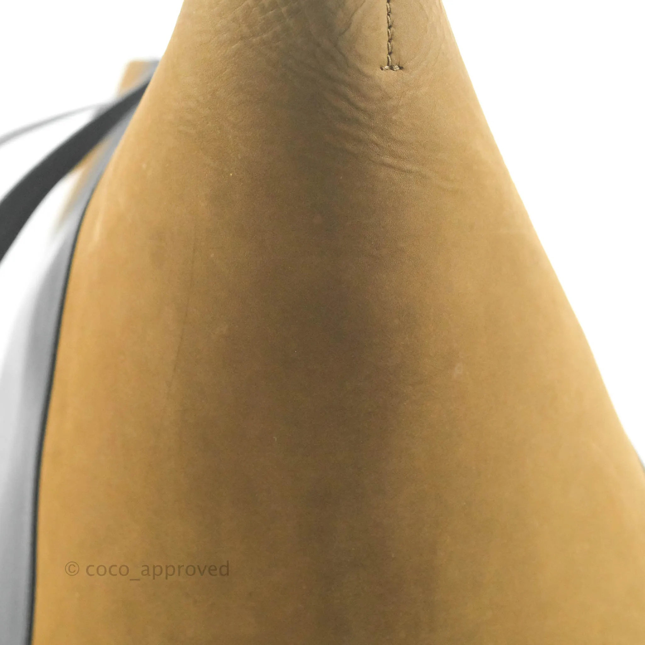 Celine Large Cabas Phantom Brown Suede Black Calfskin